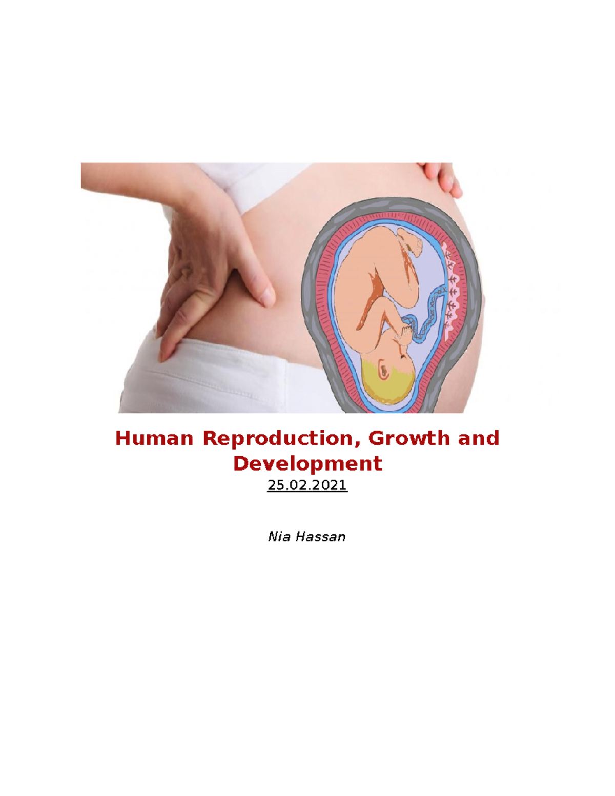U10 Human Reproduction - Human Reproduction, Growth and Development 25 ...