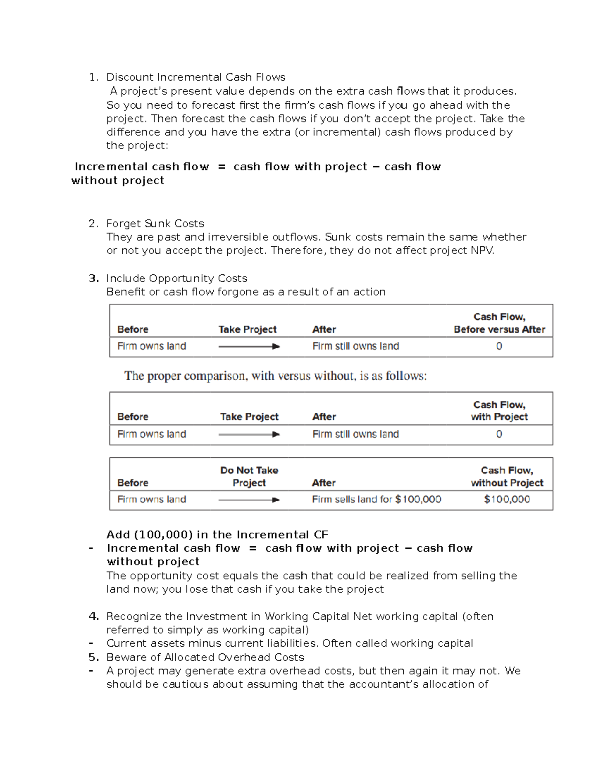 FM ON Final Exam: Key Concepts on Discounted Cash Flows and NPV - Studocu