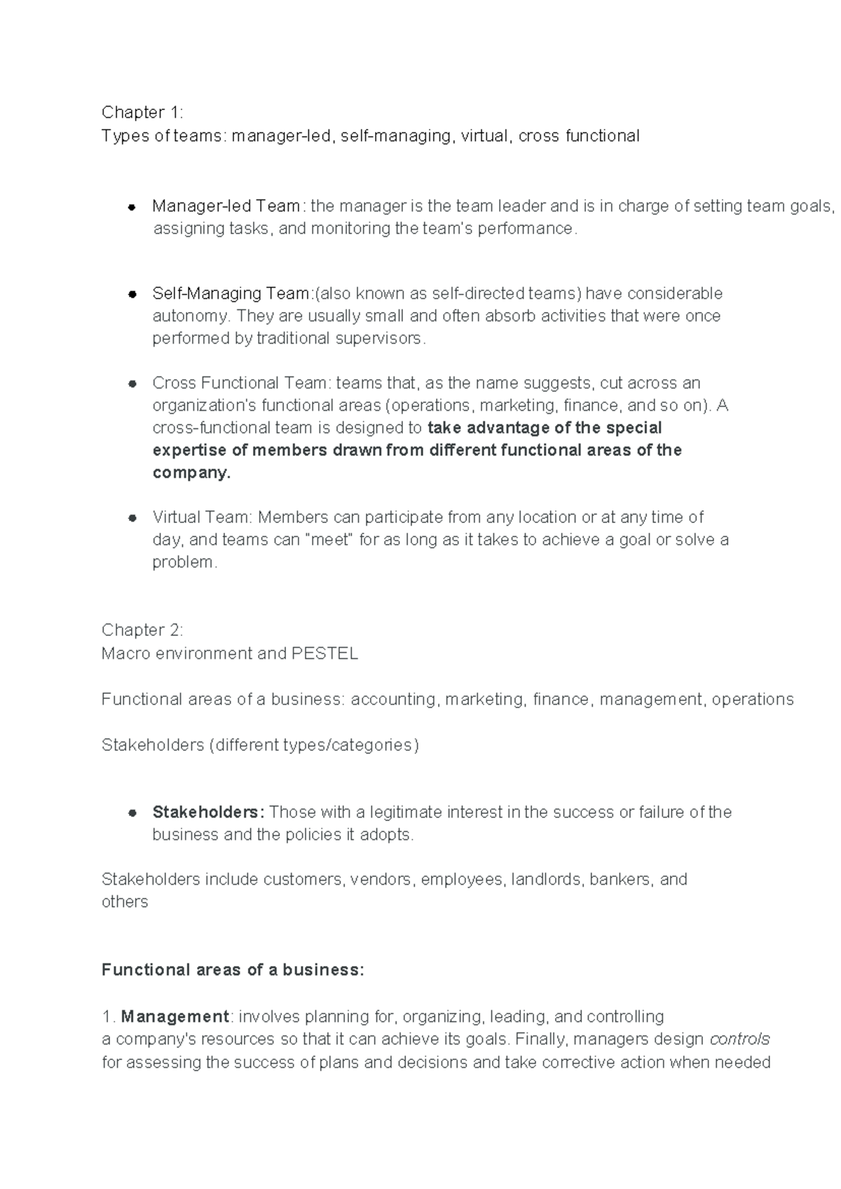 Final notes MGT 1104 - Summary Foundations Of Business - Chapter 1 ...