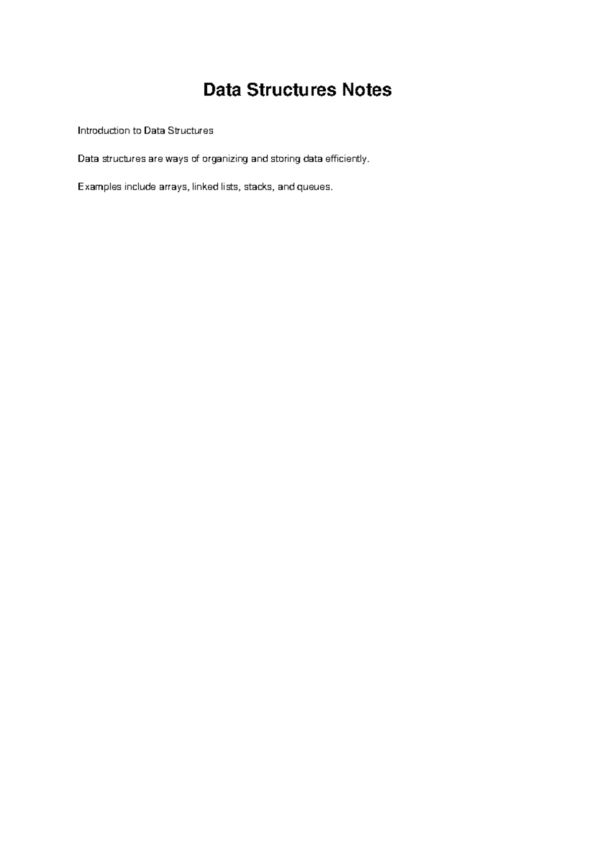 Doc1 Data Structures - Code - Information Technology - Data Structures ...