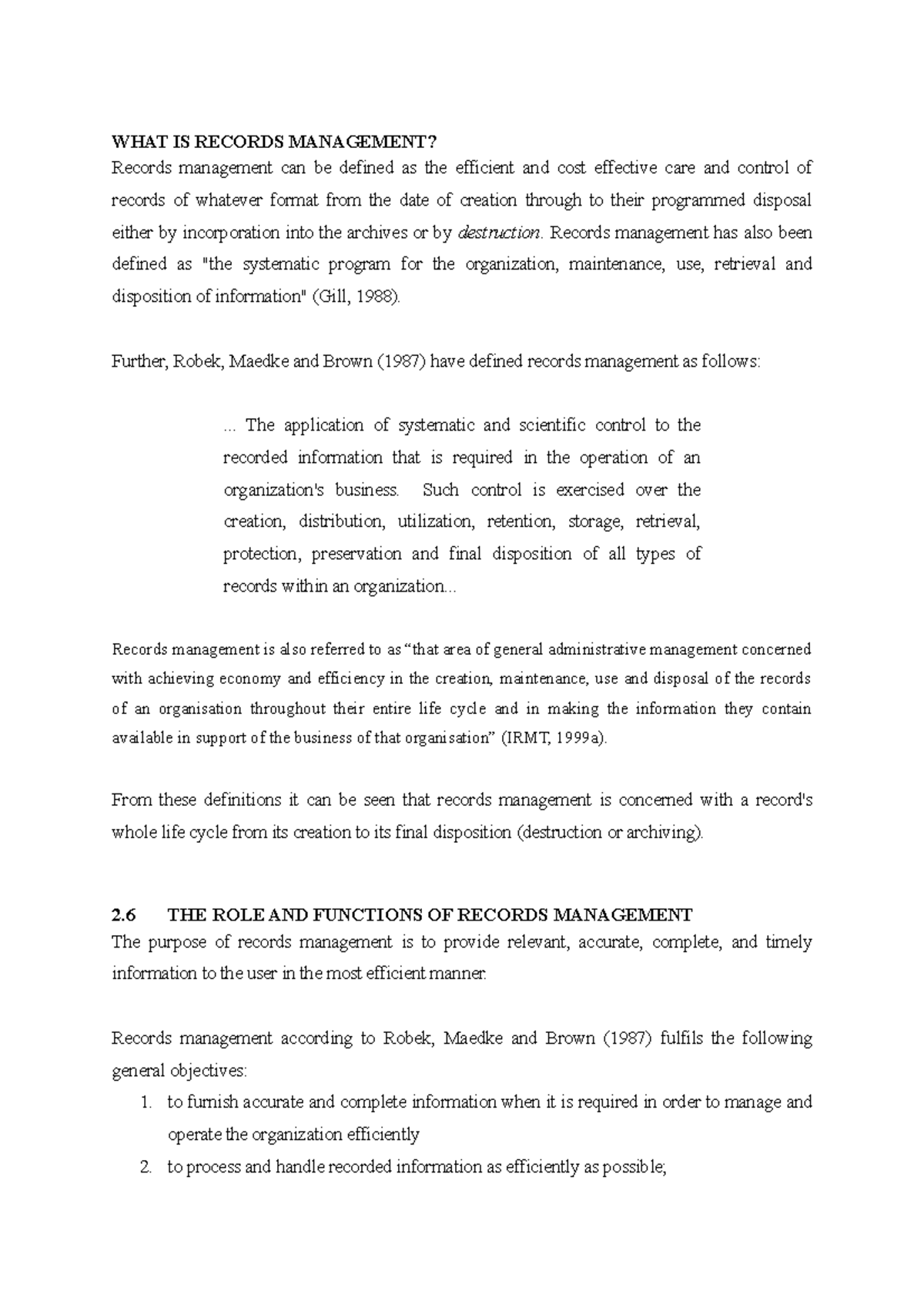 Understanding Records Management Practices: A Comprehensive Guide - Studocu