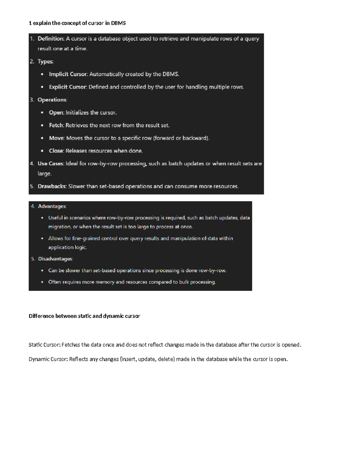 DBMS 101: Understanding Cursors, Security, and Threats in Databases ...