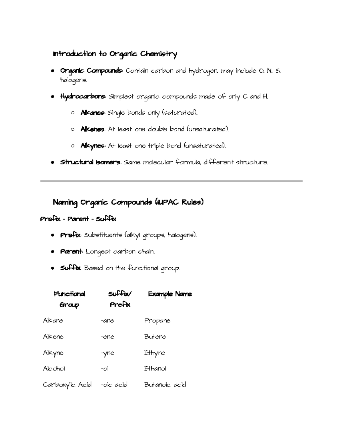 Organic Chemistry Study Guide: Key Concepts & Reactions - Studocu