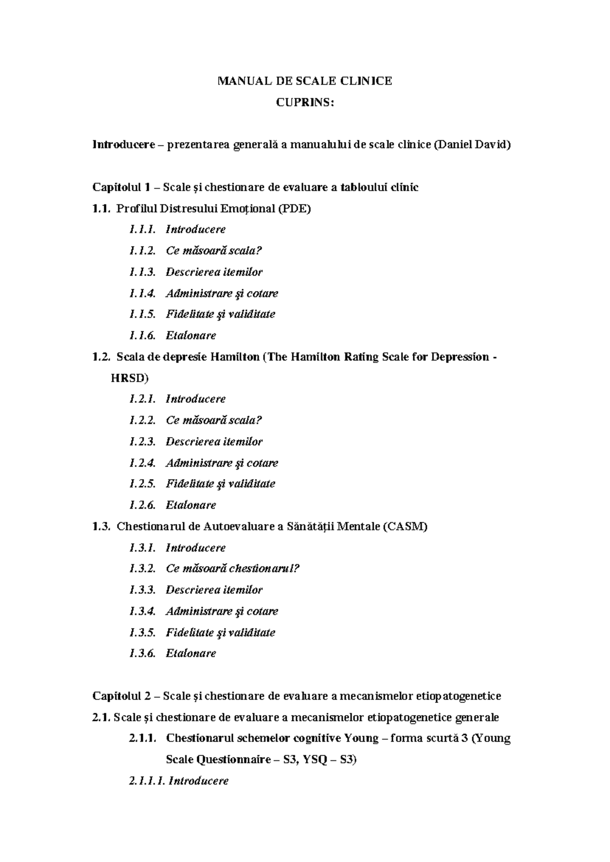 Manual de Scale Clinice - Evaluarea Distresului Emoțional și ...
