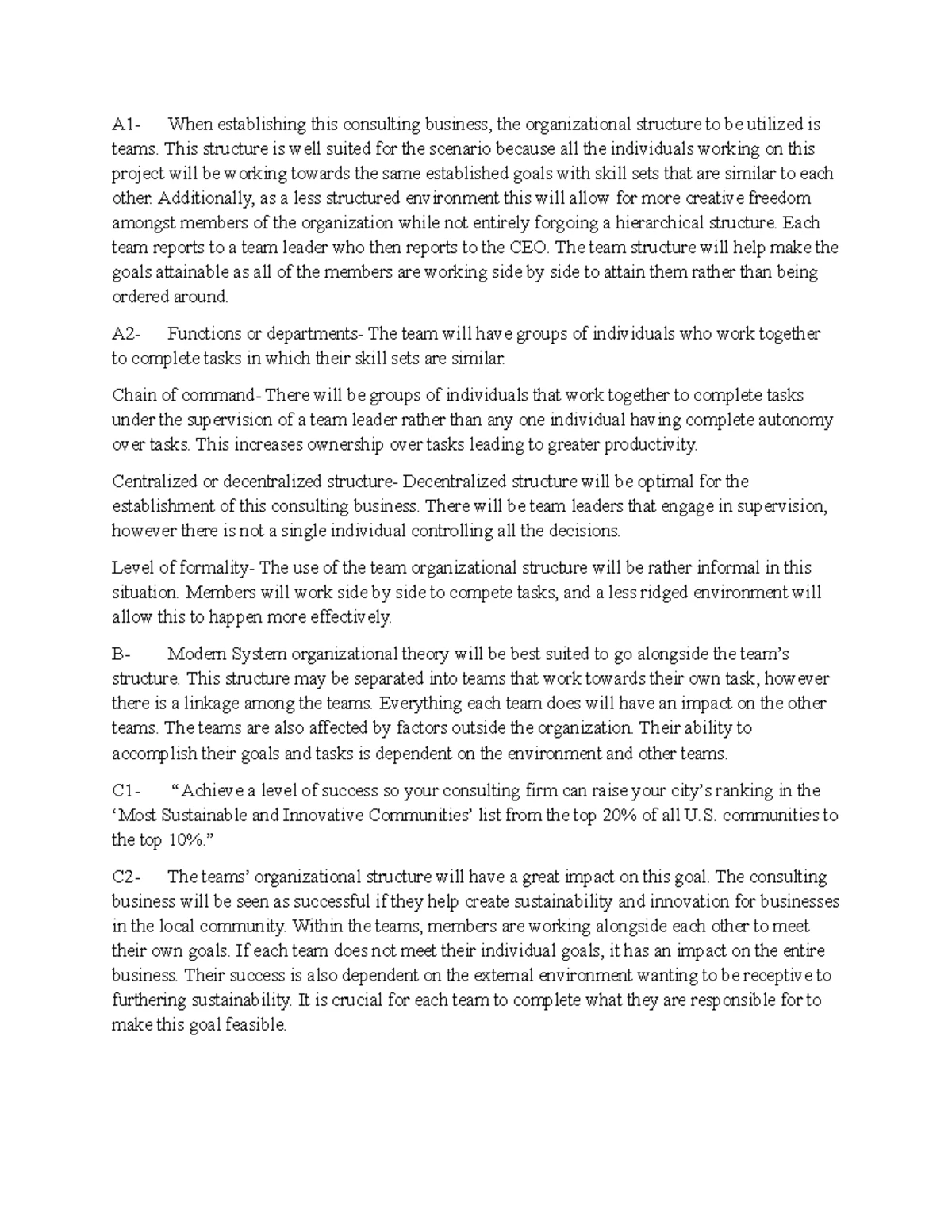 D354 Task 1 Guide - Workforce Planning and Job Enrichment ...