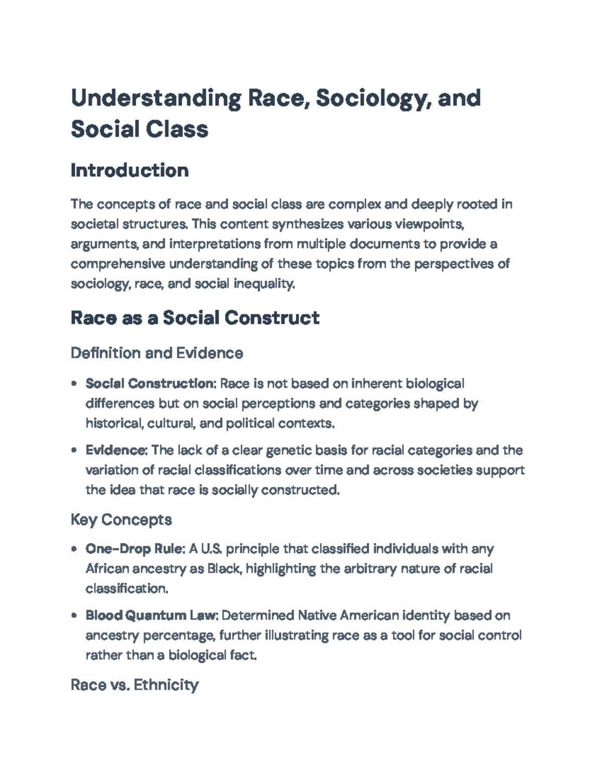 Understanding Race, Social Class, and Inequality in Sociology ...