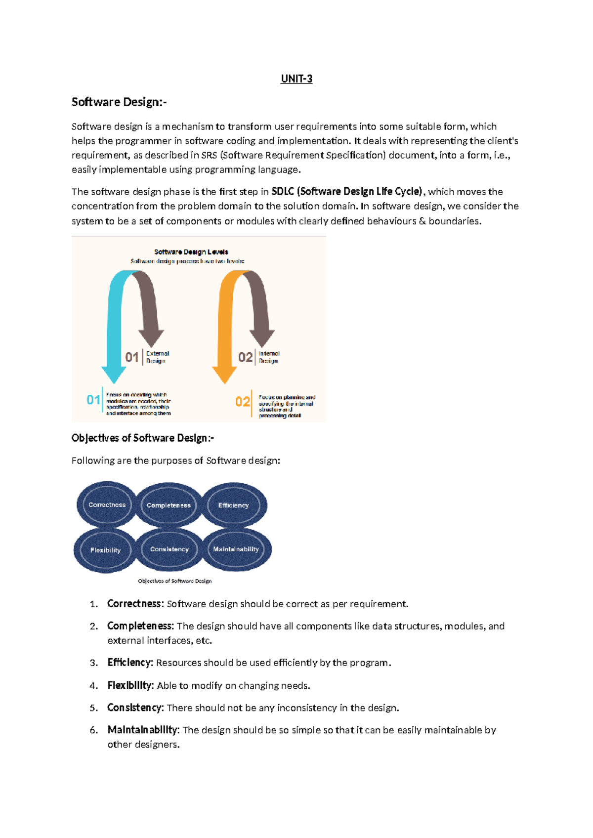 SE Unit 2: Comprehensive Overview of Software Design Principles and ...