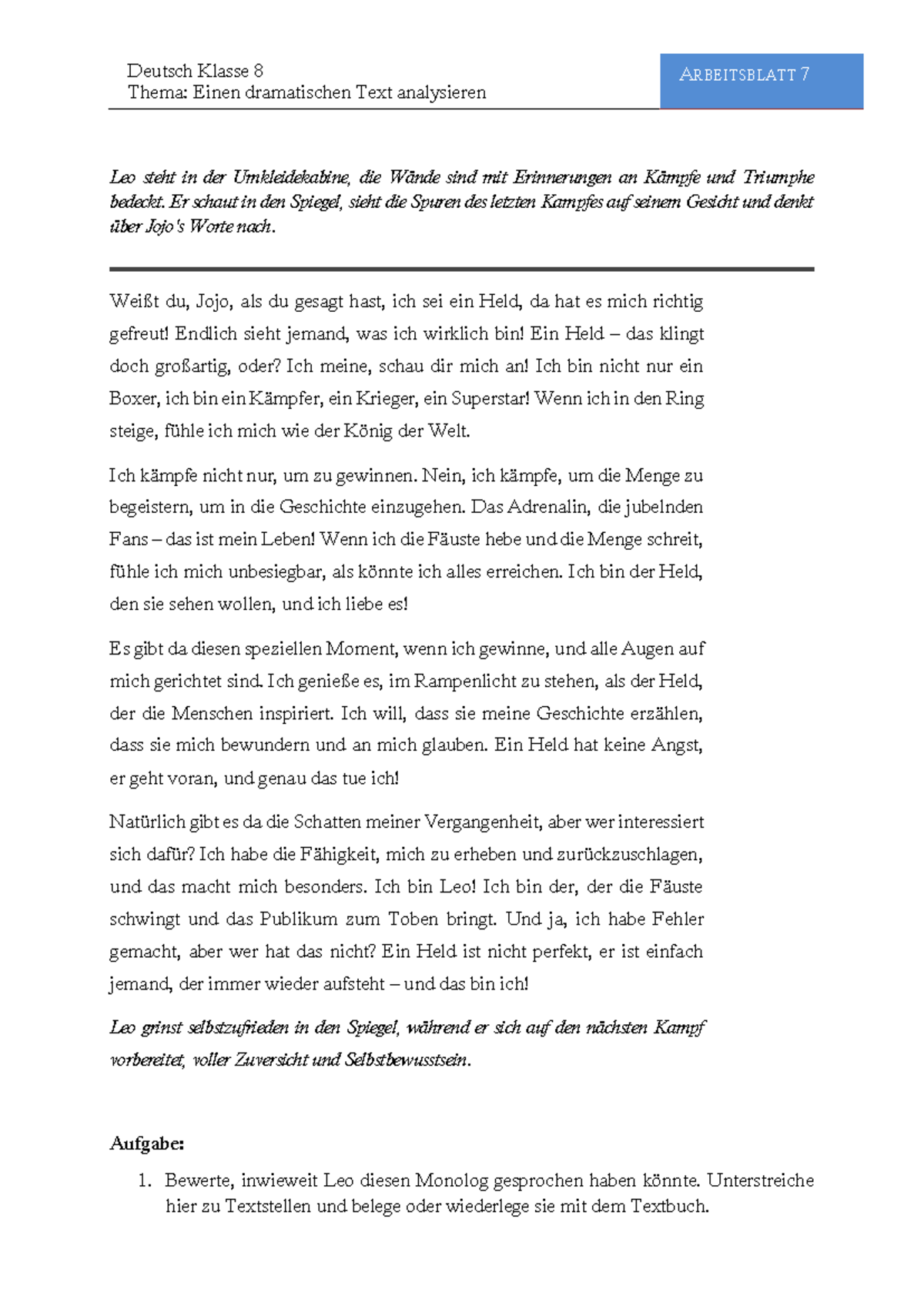 das herz eines boxers unterrichtsmaterial pdf