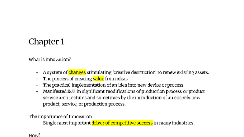Chapter 1: Understanding Innovation Management and Its Impact on ...