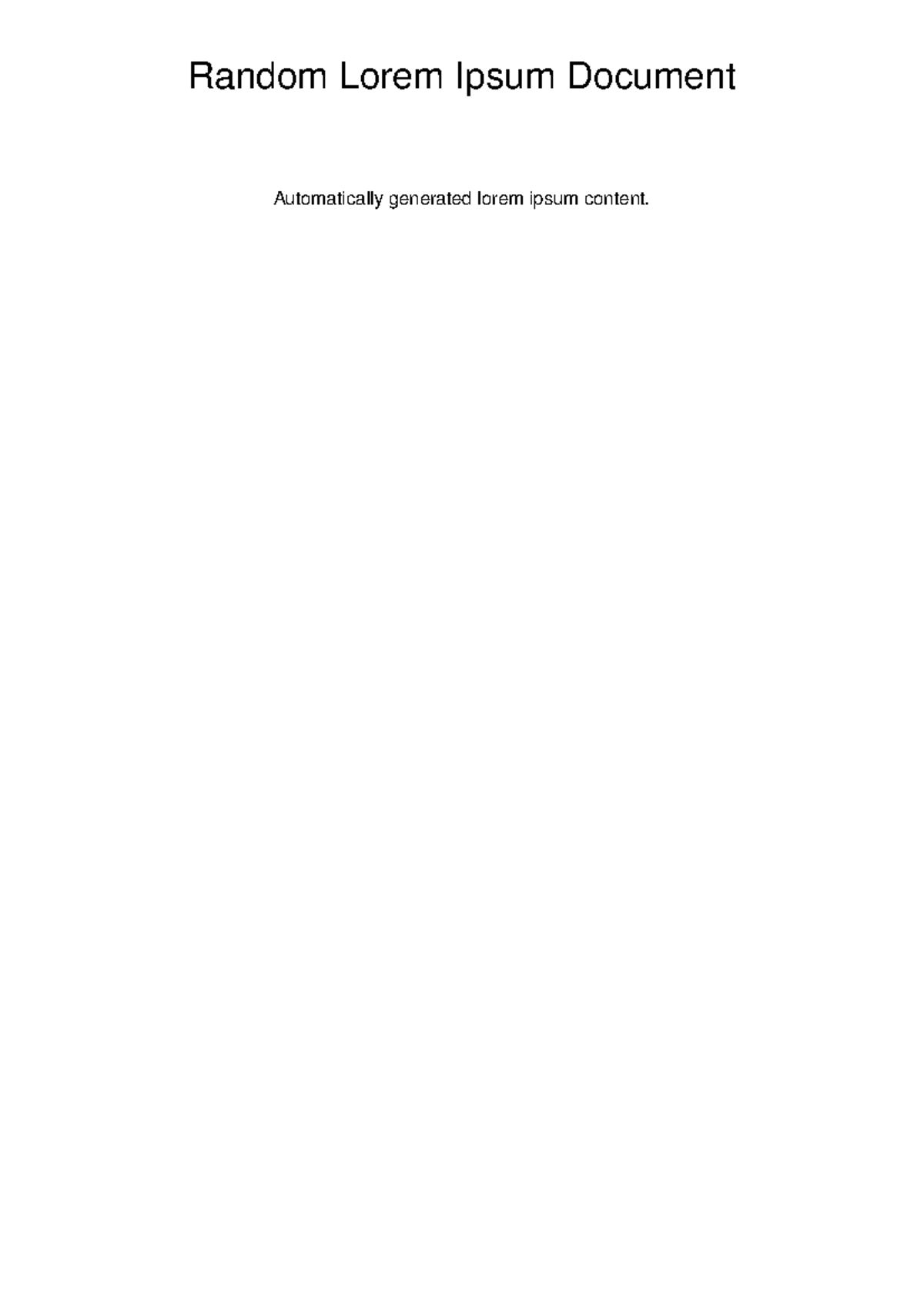 Random Lorem Ipsum Content Overview for Course MAST-101 - Studocu