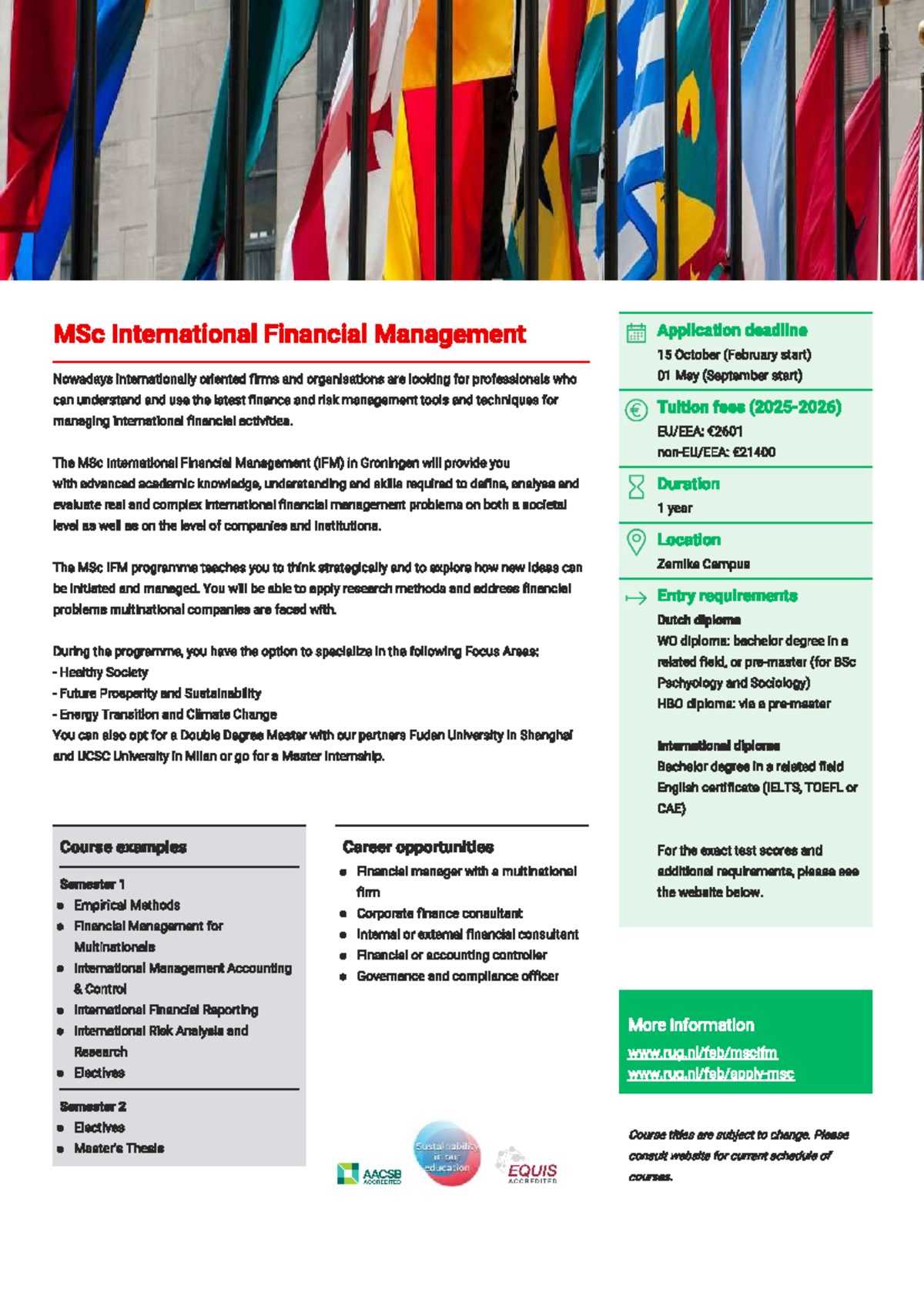 Gro MSc IFM - Overview of International Financial Management Program ...