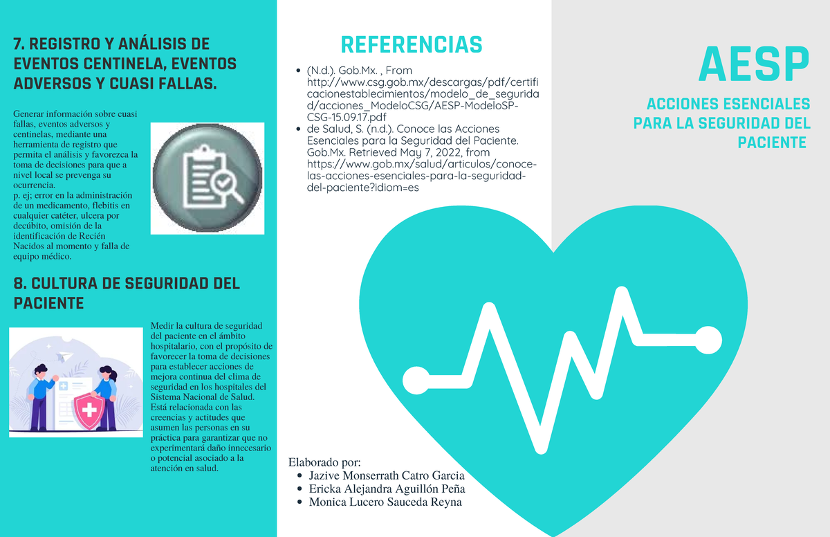Acciones Esenciales para la Seguridad del Paciente en AESP - Studocu