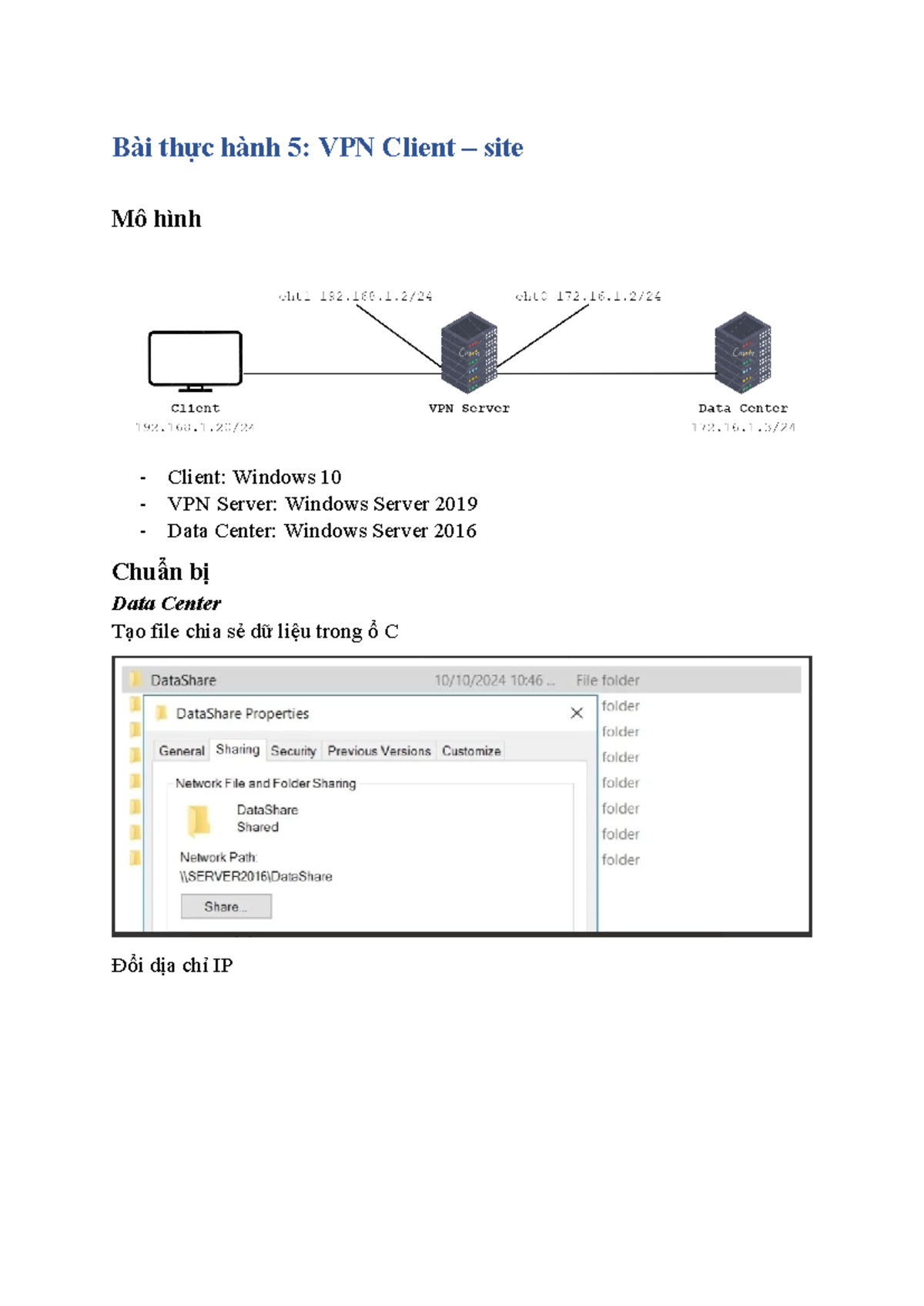 Lab 5 - VPN Client-Site Setup and Security Analysis for Win 10 - Studocu