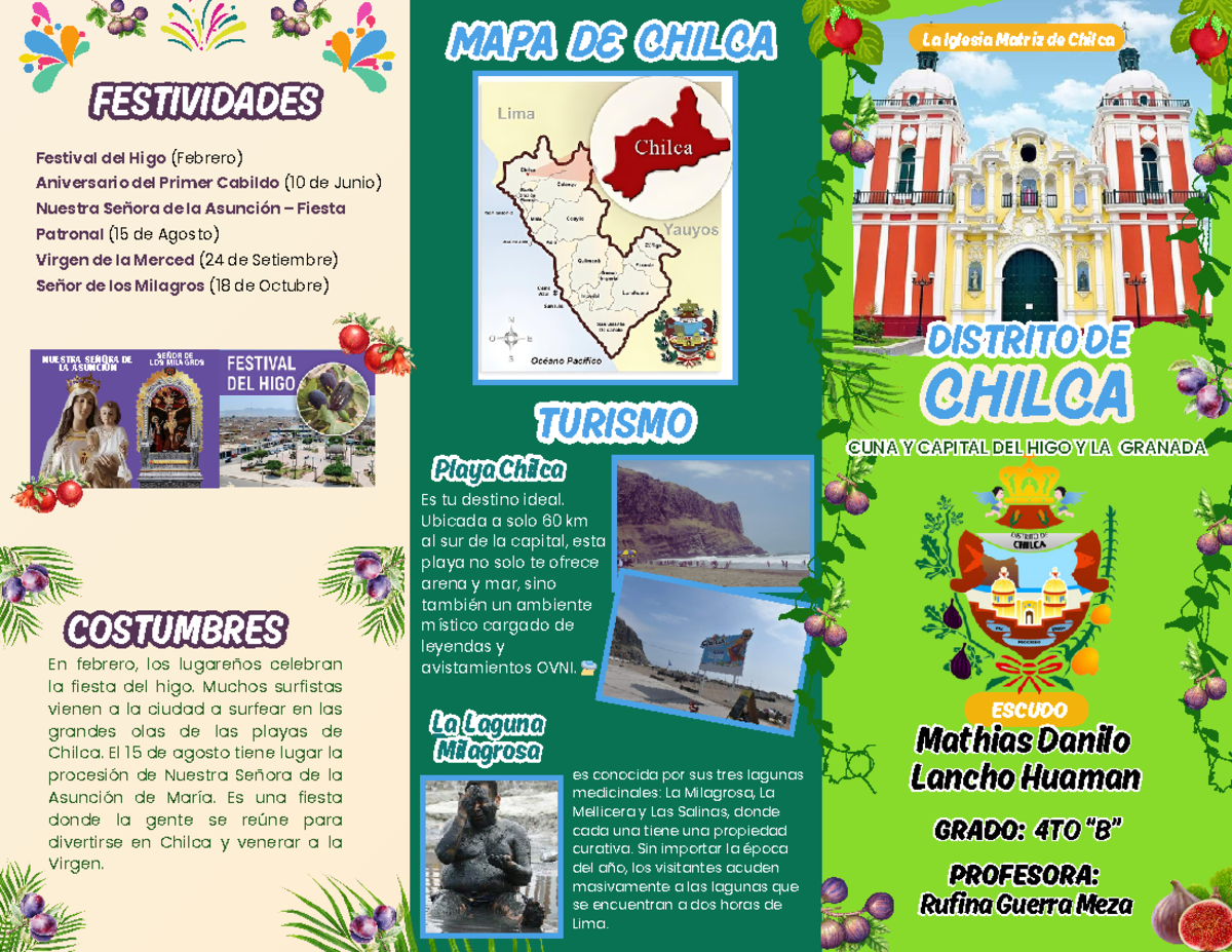 Chilca: Historia y Turismo - Festividades y Atractivos Locales - Studocu