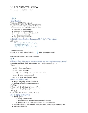 CS-424/524: Theory of Computing HW3 - Turing Machines Problems - Studocu