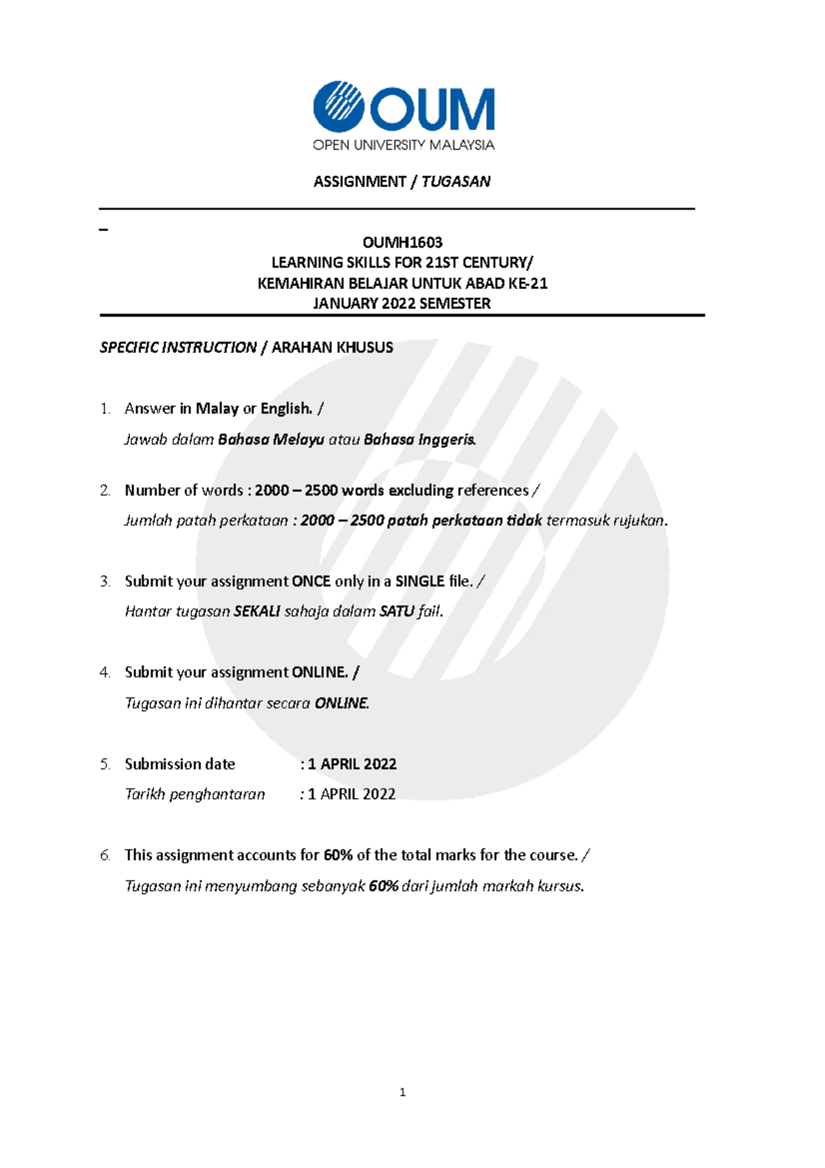 55066 - example - ASSIGNMENT / TUGASAN - Studocu