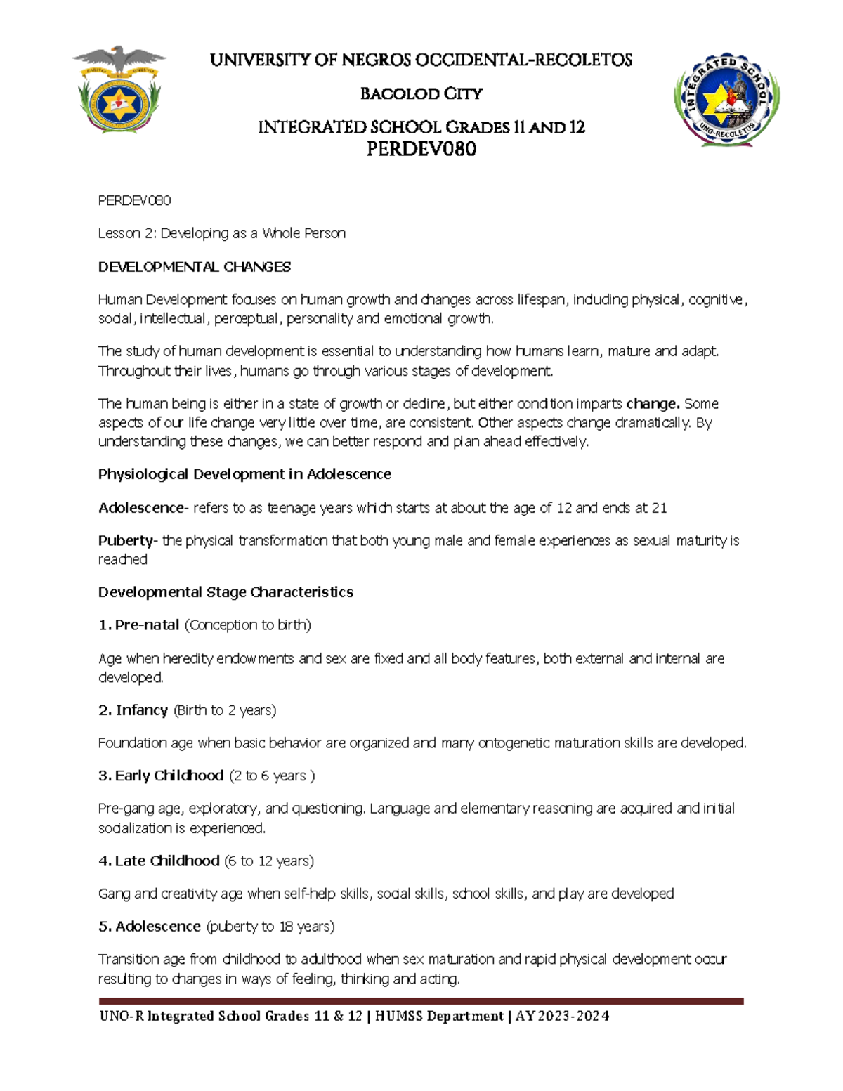 2-Developing-as-a-Whole-Person Perdev 080 - Bacolod City INTEGRATED ...
