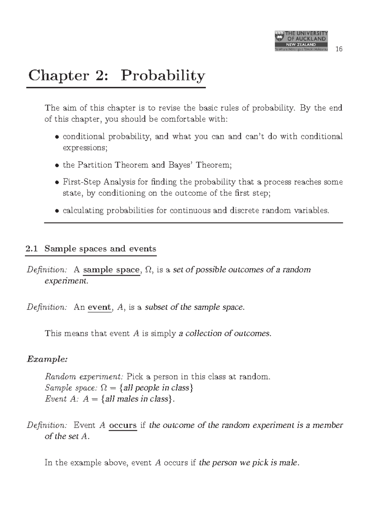 Ch2 - Probability Concepts: Rules & Theorems for Analysis - Studocu