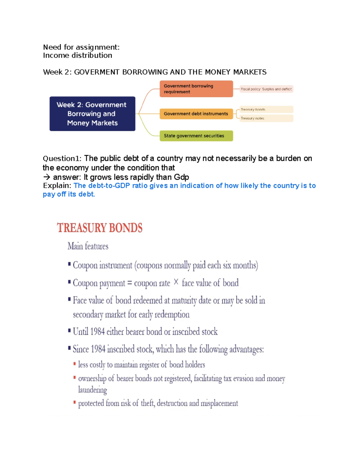 MnD Lecture Notes: Understanding Money Markets and Public Debt - Studocu