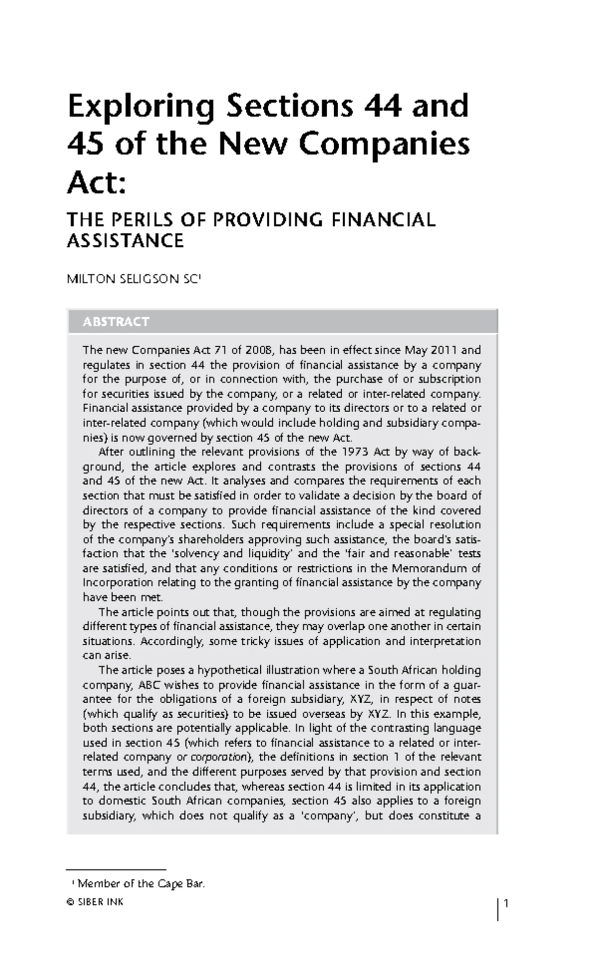 Modern Law Review - September 1968 - Pickering - THE Company AS A ...