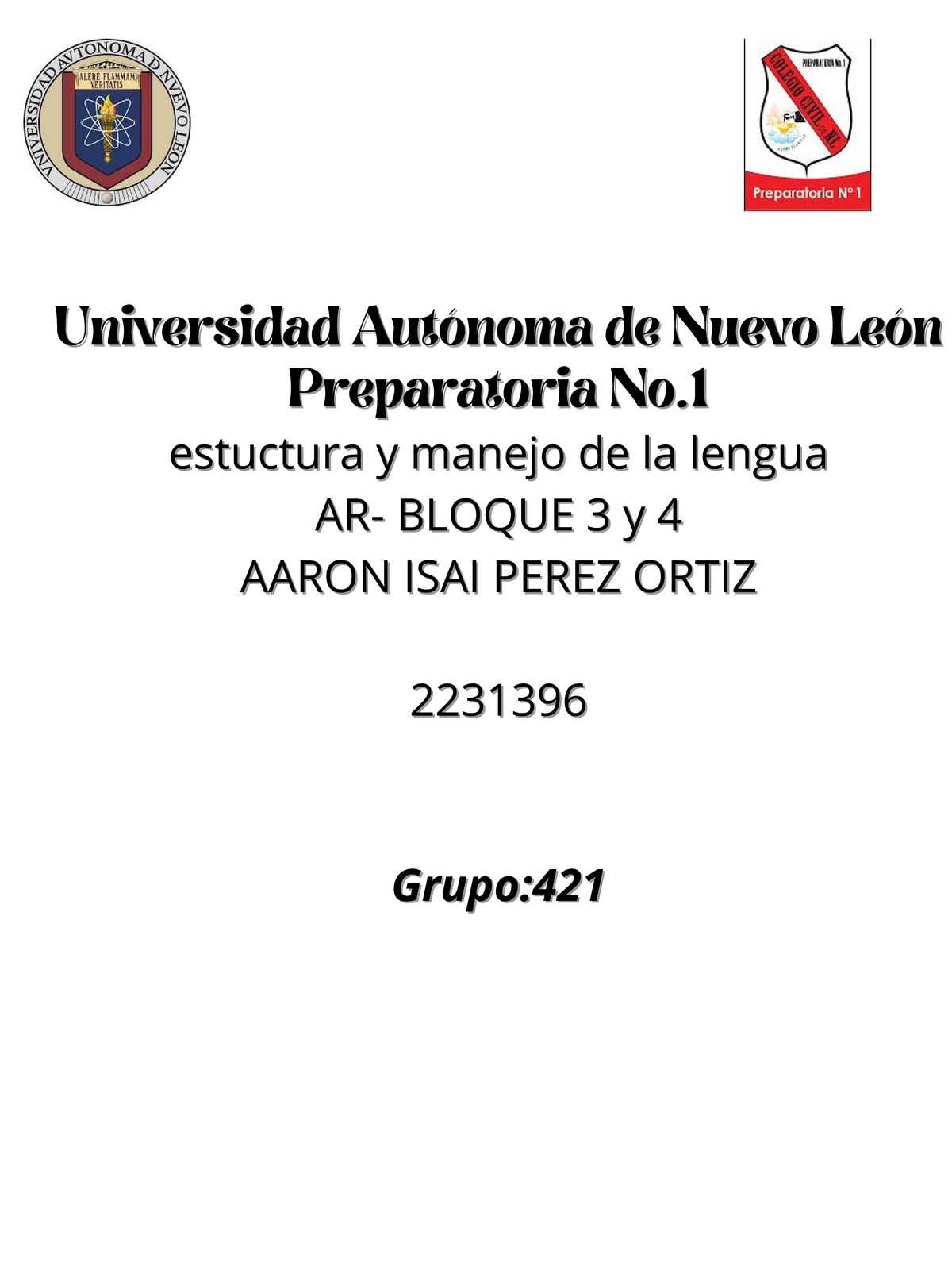 AIPO 421-Bloque 3 y4- español - Estructura y Manejo de la lengua ...