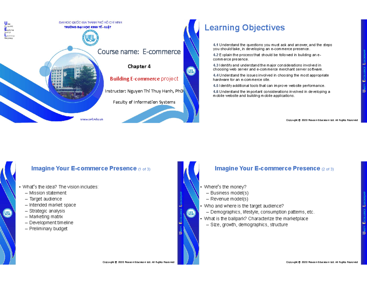 Chapter 4 - slide ktl - Course name: E-commerce Chapter 4 Building E ...