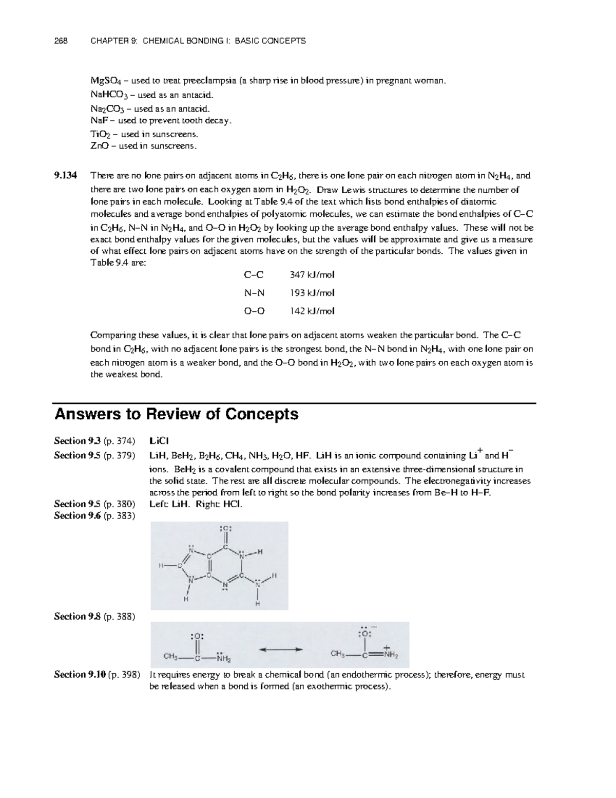 268 CHEMISTRY CH 9: CHEMICAL BONDING I CONCEPTS & APPLICATIONS - Studocu
