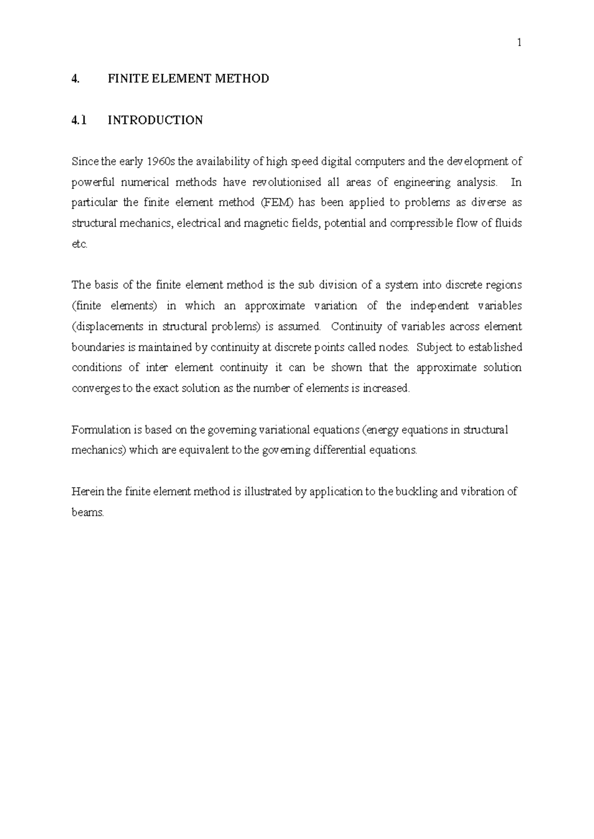EN3302 Final Exam Notes on the Finite Element Method - Studocu