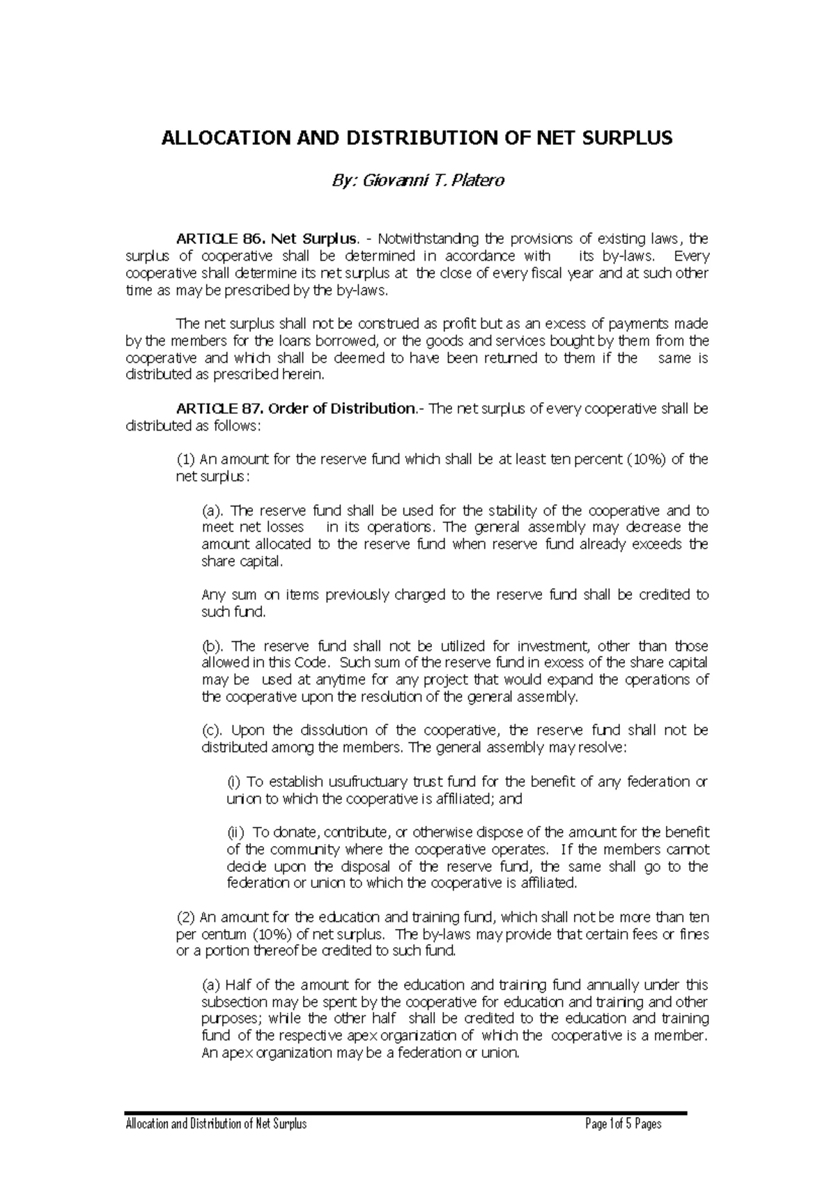 OPT - Tax 2 Reviewer: Solutions & Notes for 2024 - Studocu