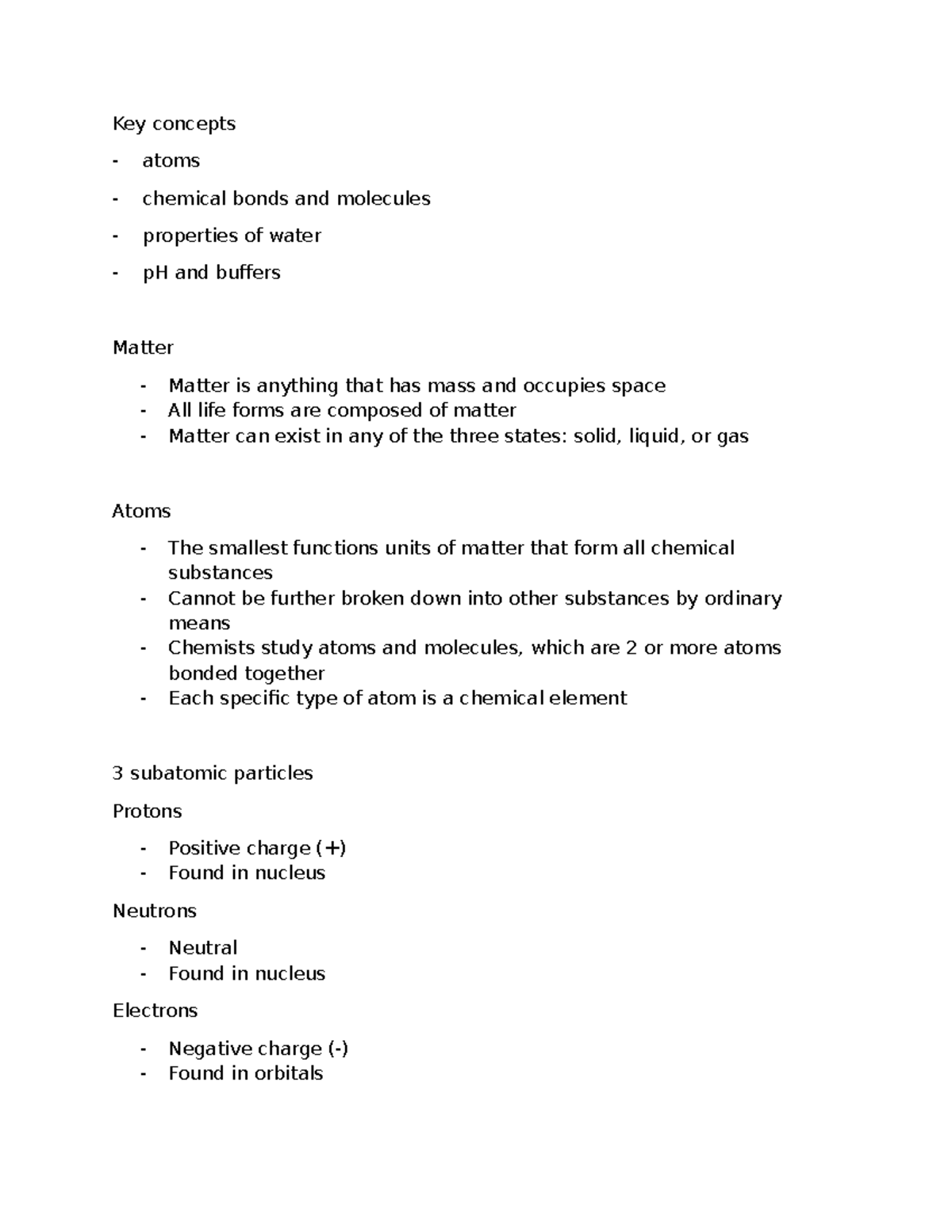 Chapter 3: Key Concepts of Atoms, Chemical Bonds, and Organic Molecules ...