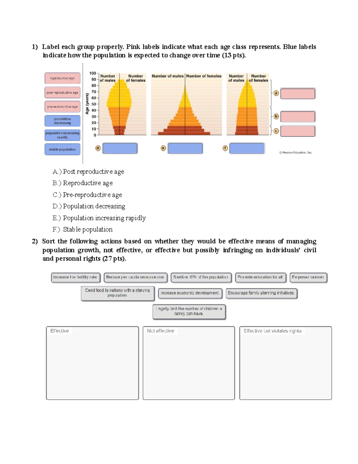 Population Management Assignment 2: Age Class Labels & Growth ...