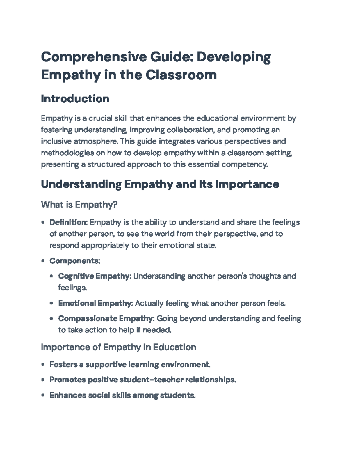 Empathy Development Strategies in Education: A Practical Guide for ...