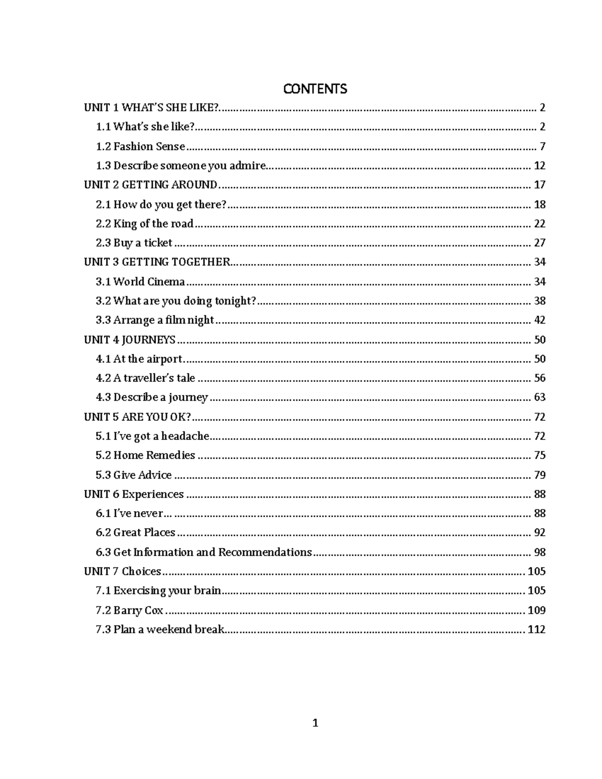 Coursebook Level 2 - Unit Summaries and Vocabulary Insights - Studocu