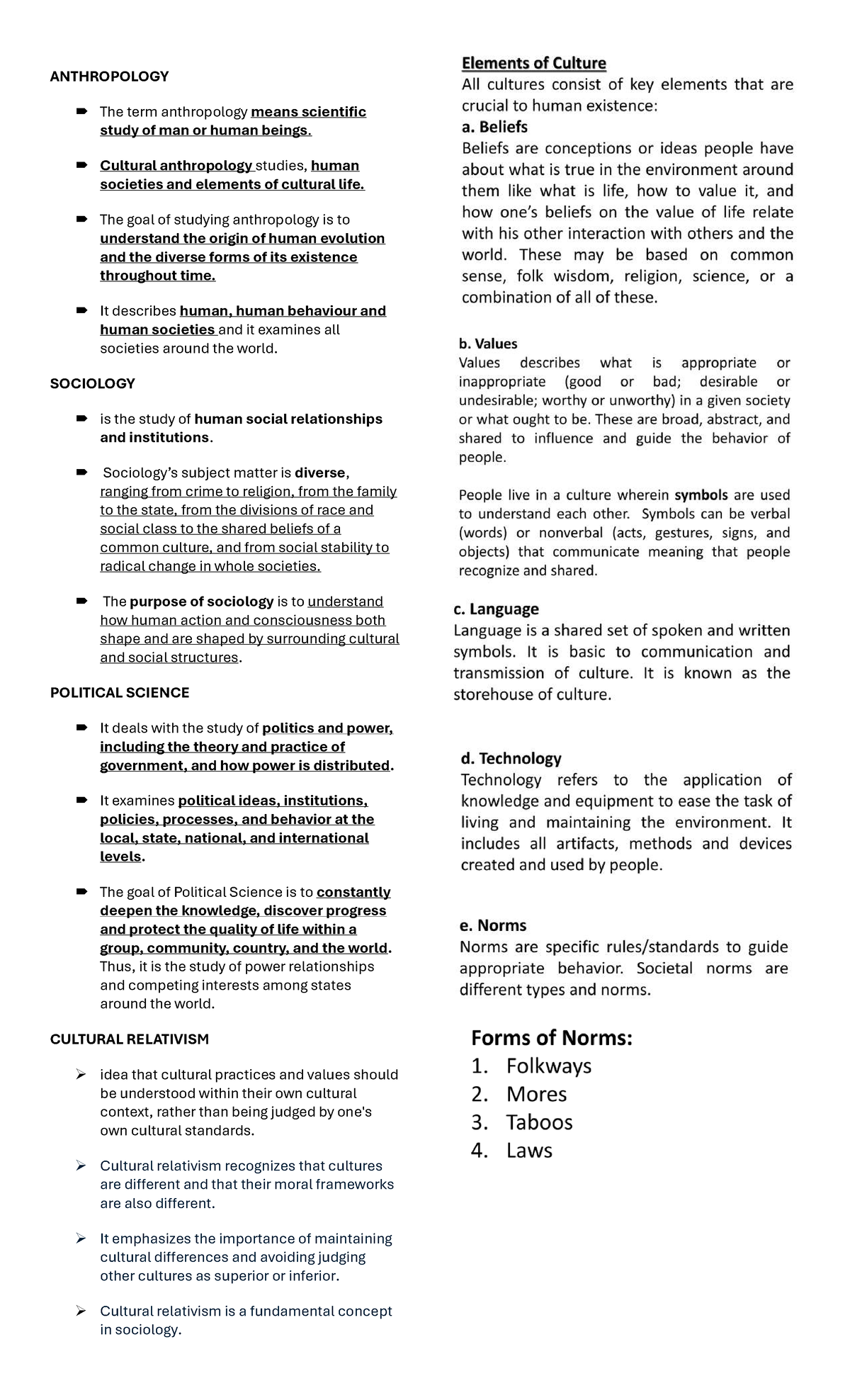 UCSP 3rd Quarter Reviewer: Anthropology, Sociology & Political Science ...