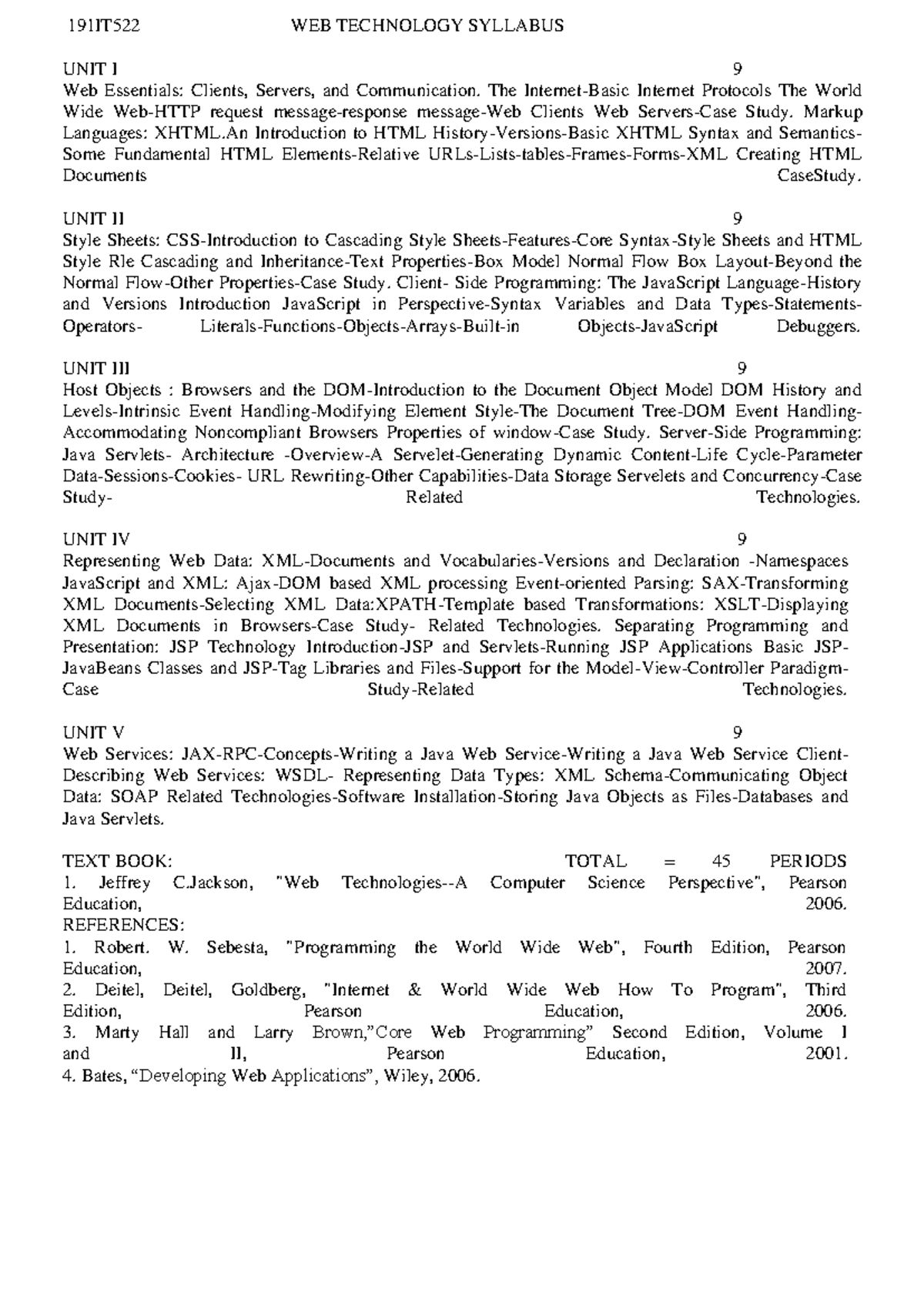 Web Technology Notes (191IT522) - Comprehensive Study Guide - Studocu