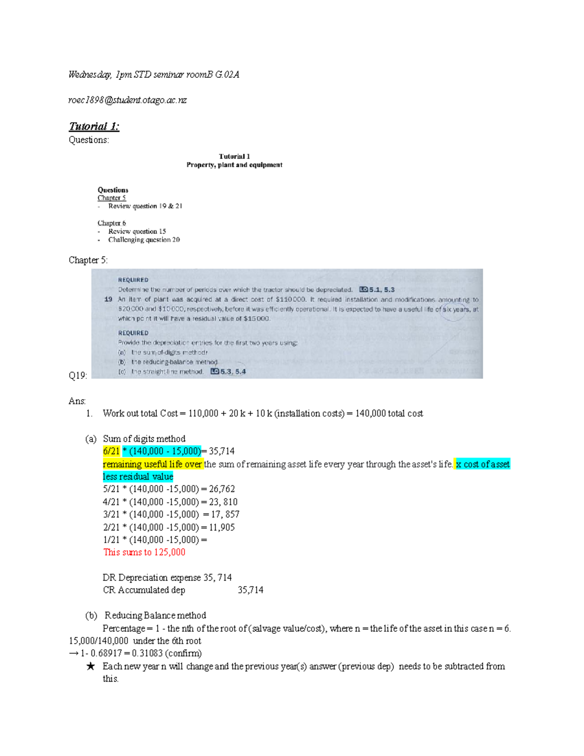 Financial Accounting and Reporting Tutorials: Chapter 5 Questions and ...