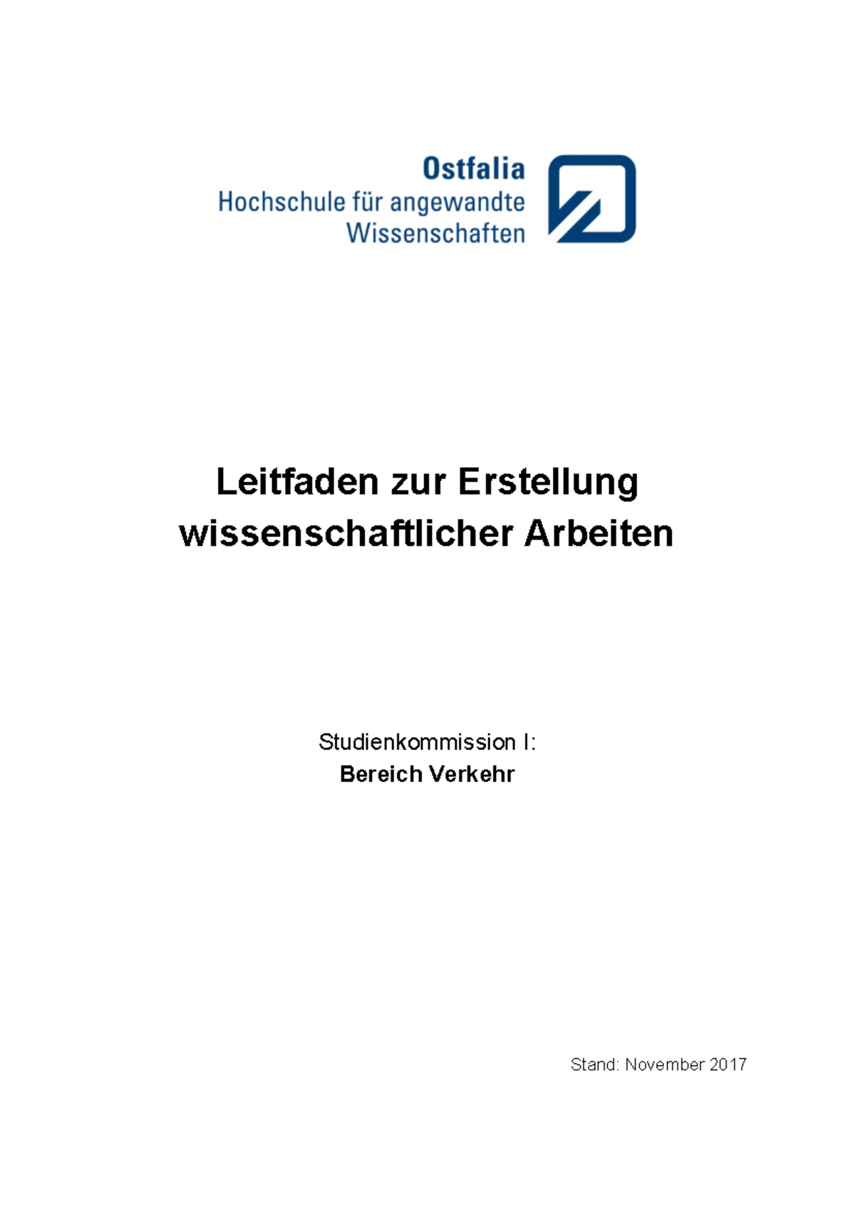 Leitfaden zur Erstellung wissenschaftlicher Arbeiten (1711) - Studocu
