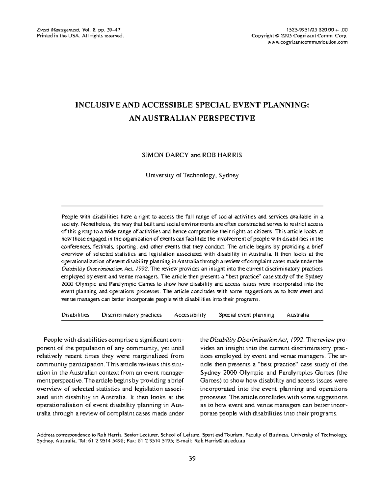 Inclusive Event Management: Accessibility for People with Disabilities ...