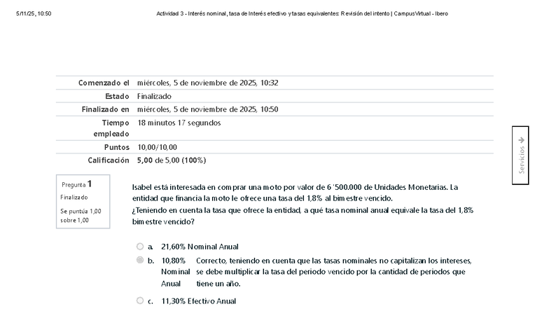 Actividad 3 - Interés nominal, tasa de Interés efectivo y tasas ...