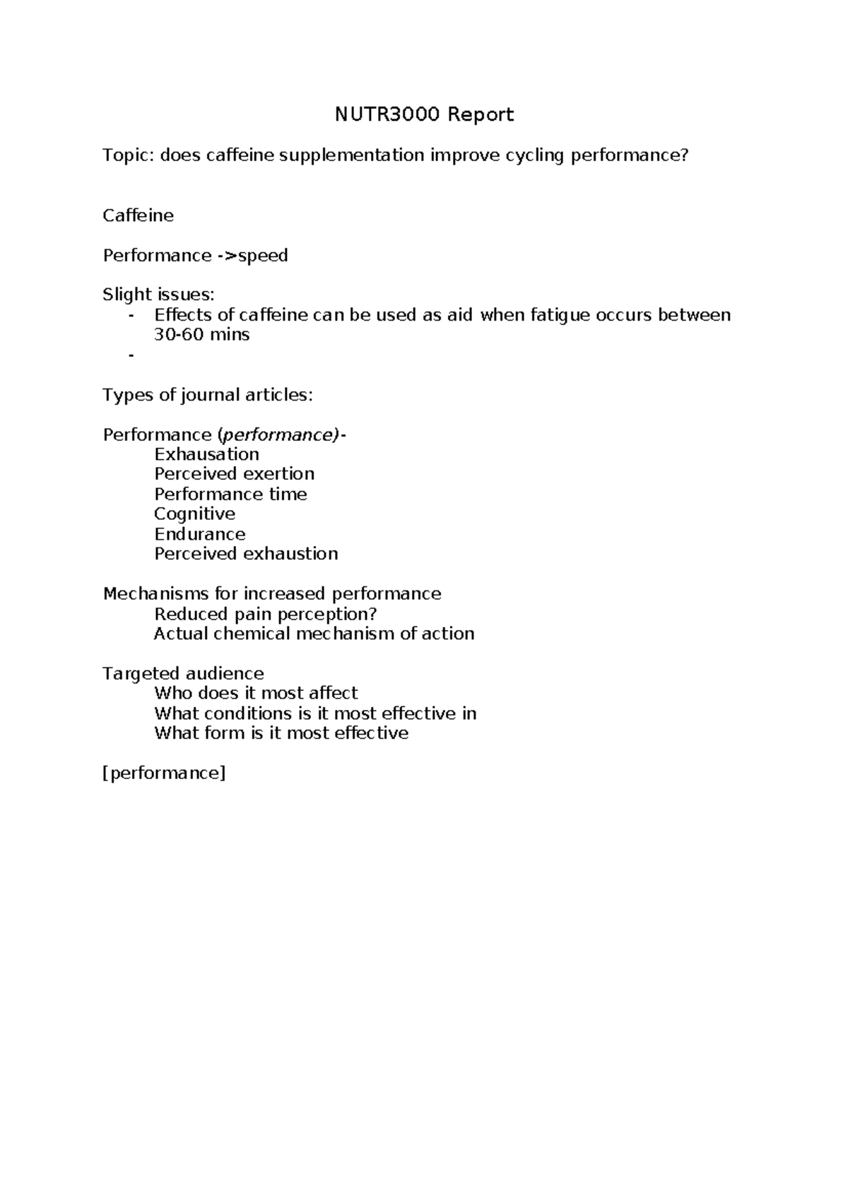 Caffeine Supplementation and Cycling Performance: A Comprehensive ...