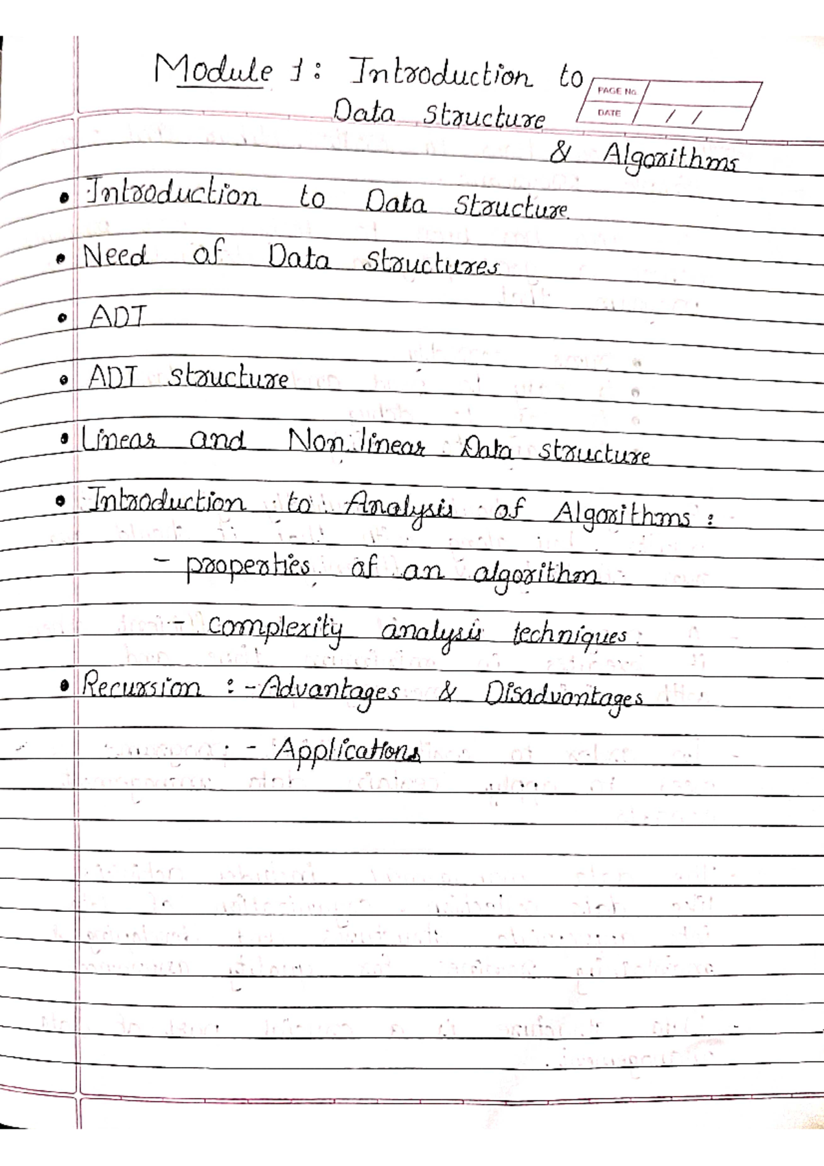 DSA101 - Module 1: Intro to Data Structures & Algorithms Notes - Studocu