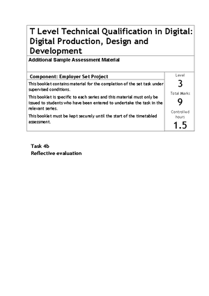 TL Digital - ESP Additional Sample Assessment Materials Mark Grid March ...