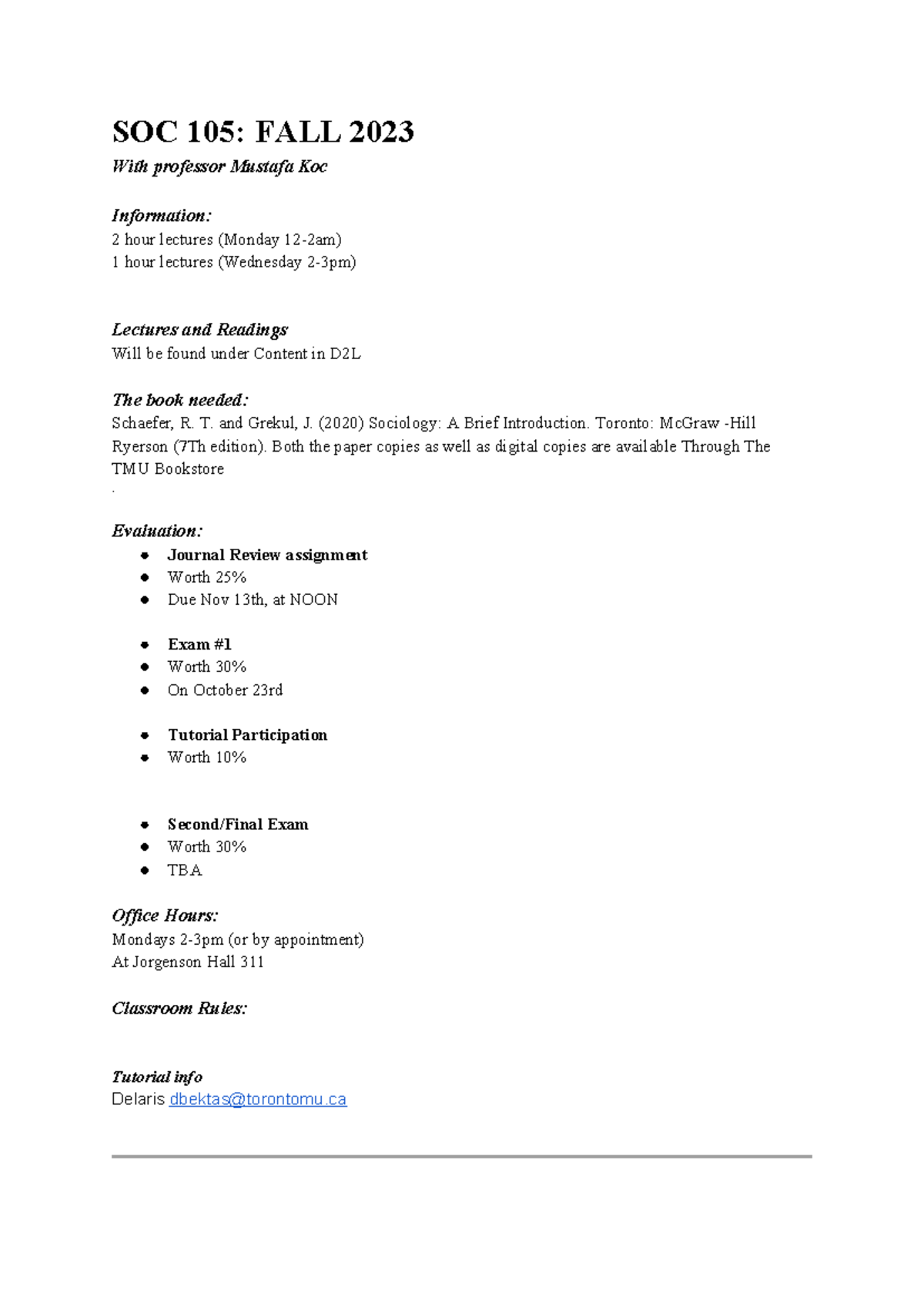 SOC 105: Fall 2023 - Comprehensive Lecture Notes (Weeks 1-9) - Studocu