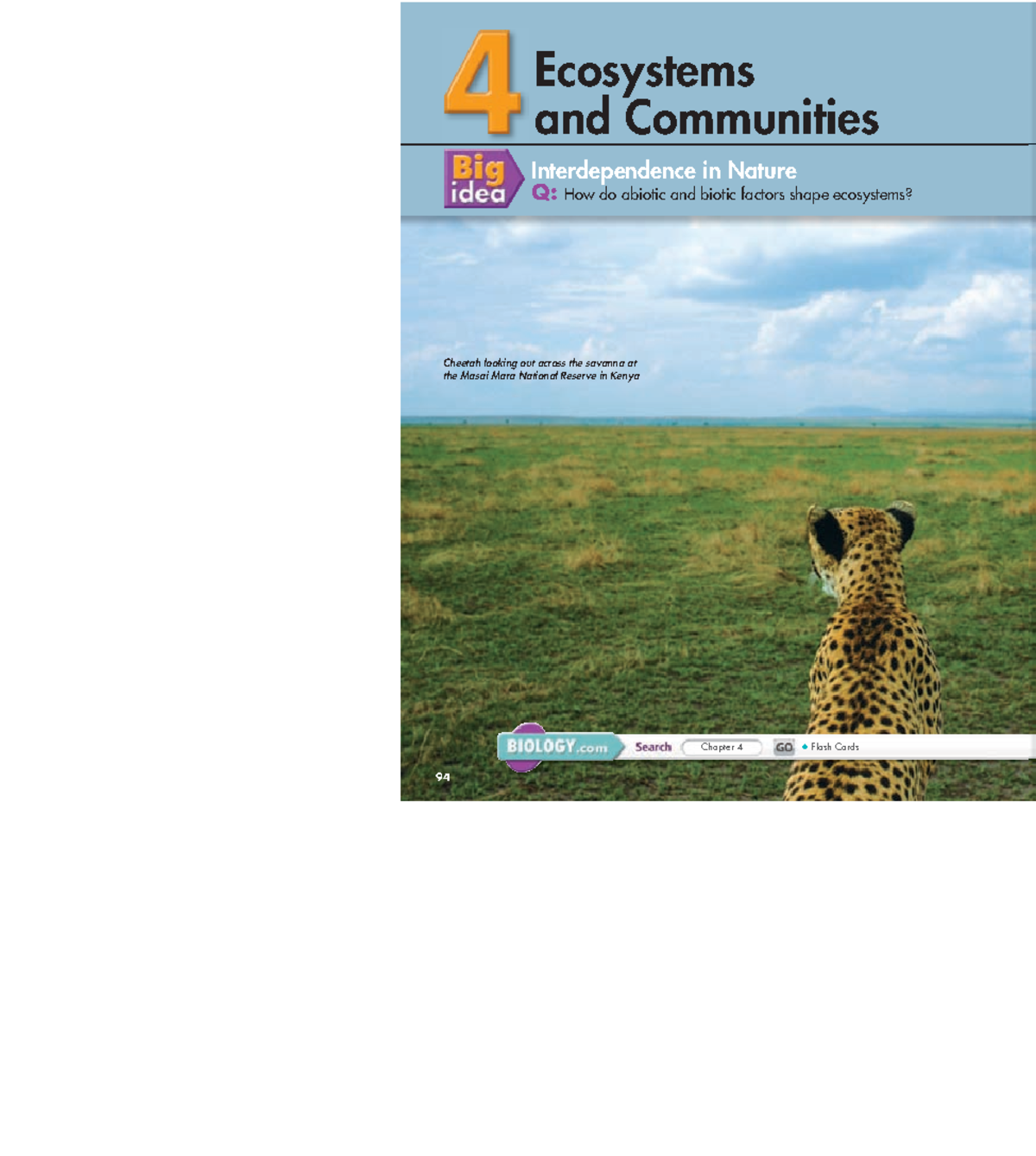 Ecosystems and Communities: Key Concepts from Chapter 4 (Biology 10 ...