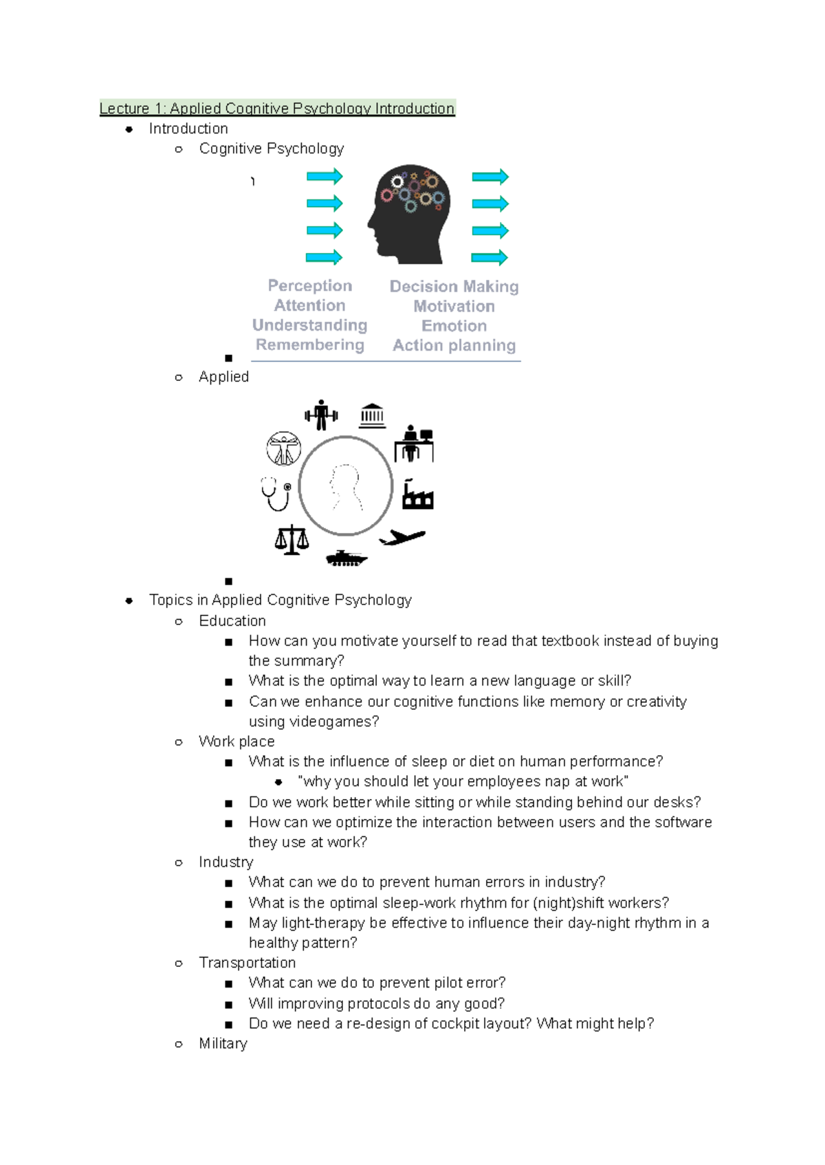 An Introduction to Applied Cognitive Psychology main image 1