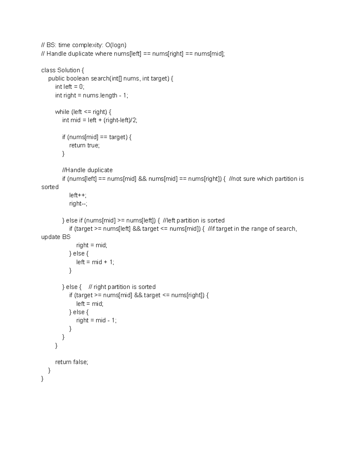 BS: Array Algorithm - Time Complexity O(logn) with Duplicates Handling ...