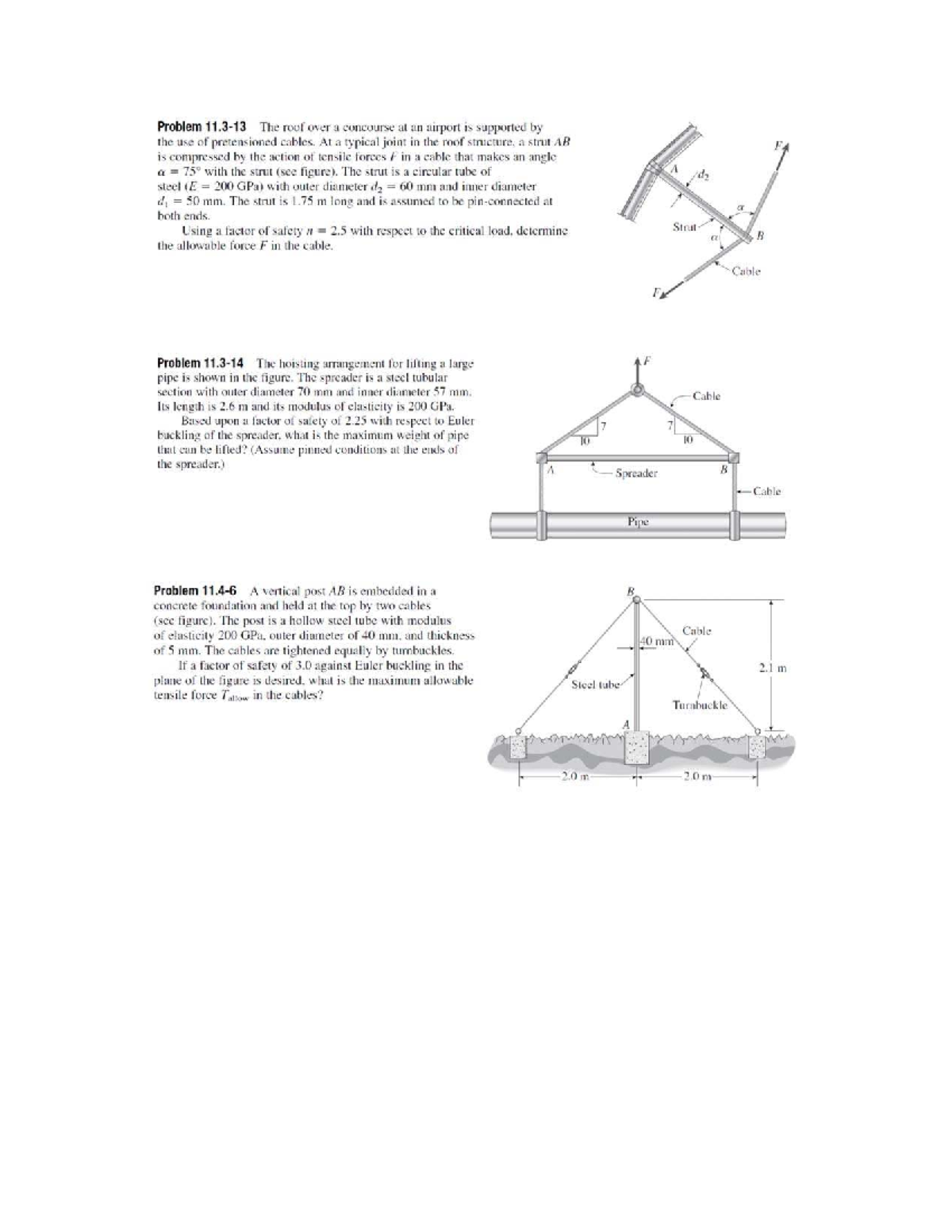 Week 6 Tutorial Problems: Cable and Strut Load Analysis (ENG 101) - Studocu