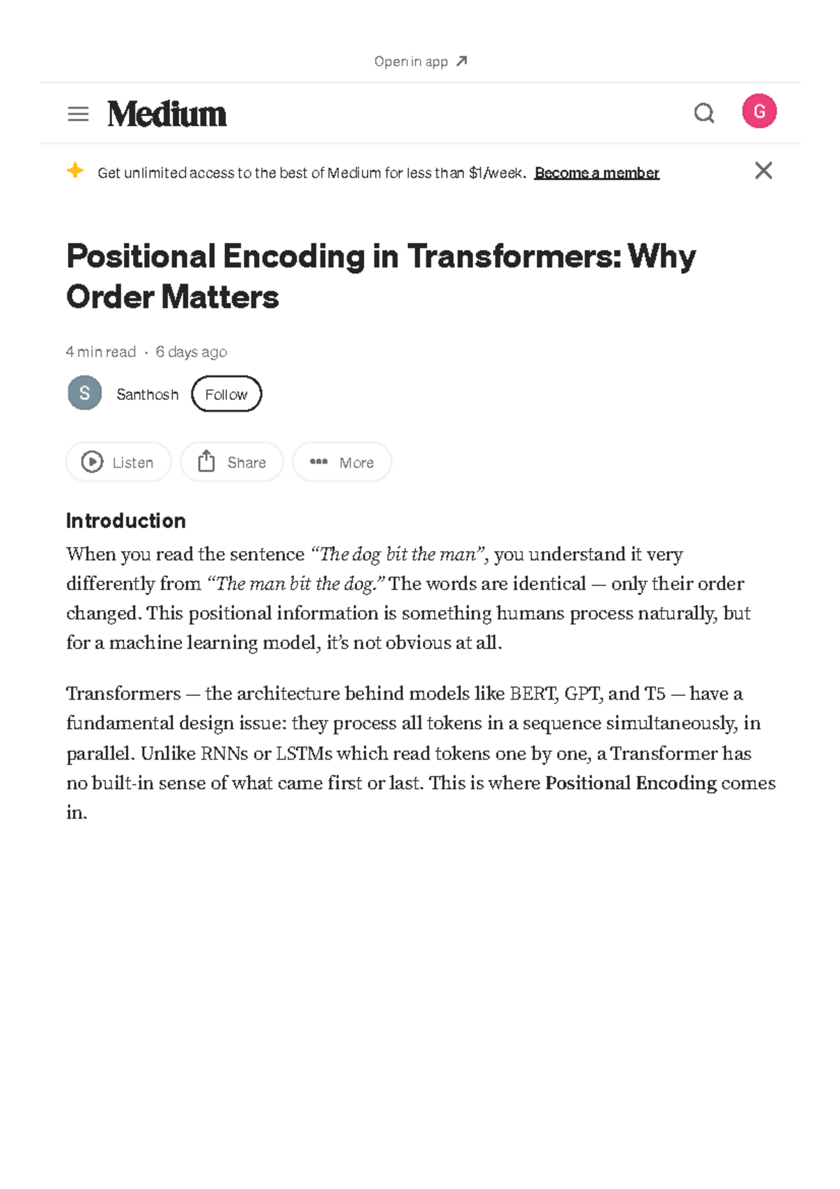 Positional Encoding in Transformers: Understanding Order Significance ...