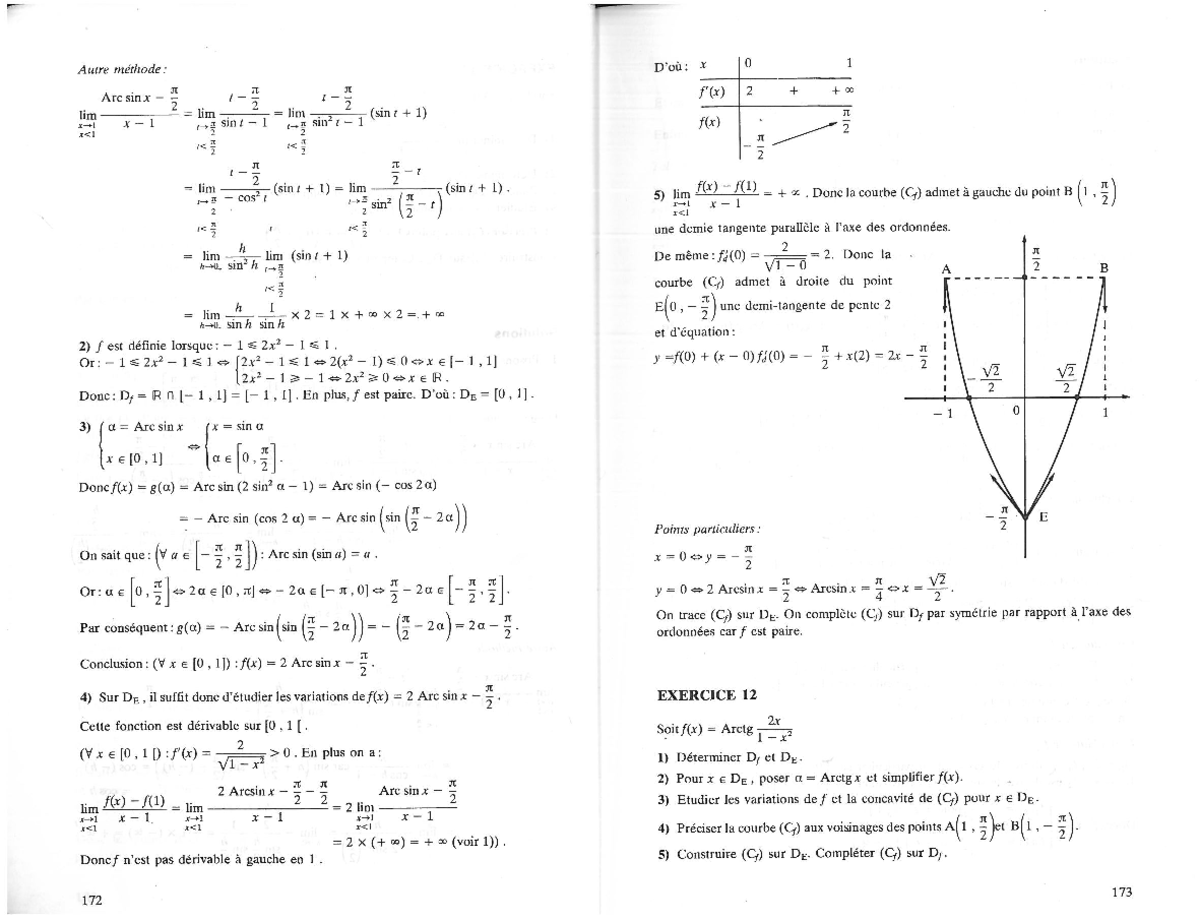 Étude des Limites et Dérivabilité en Mathématiques - 2me Partie Math-S ...