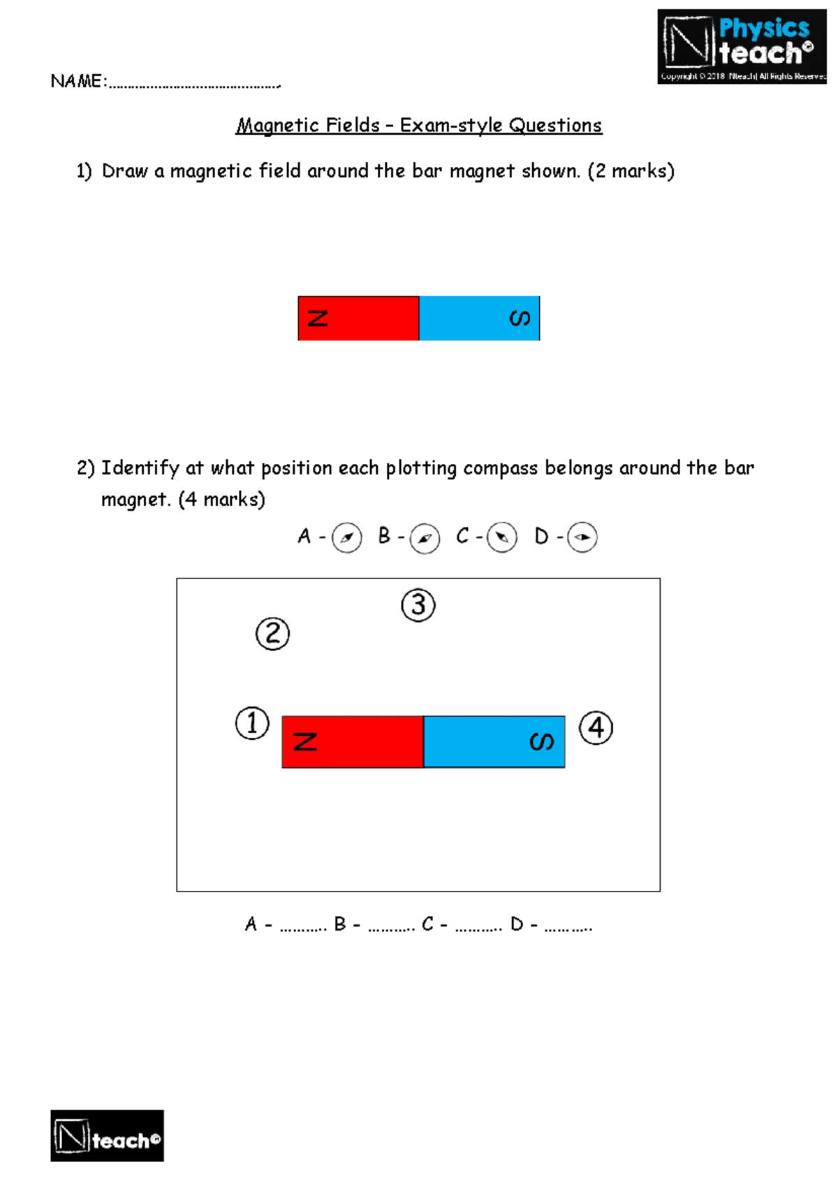 P15: Magnetic Fields - Exam-style Questions and Answers - Studocu